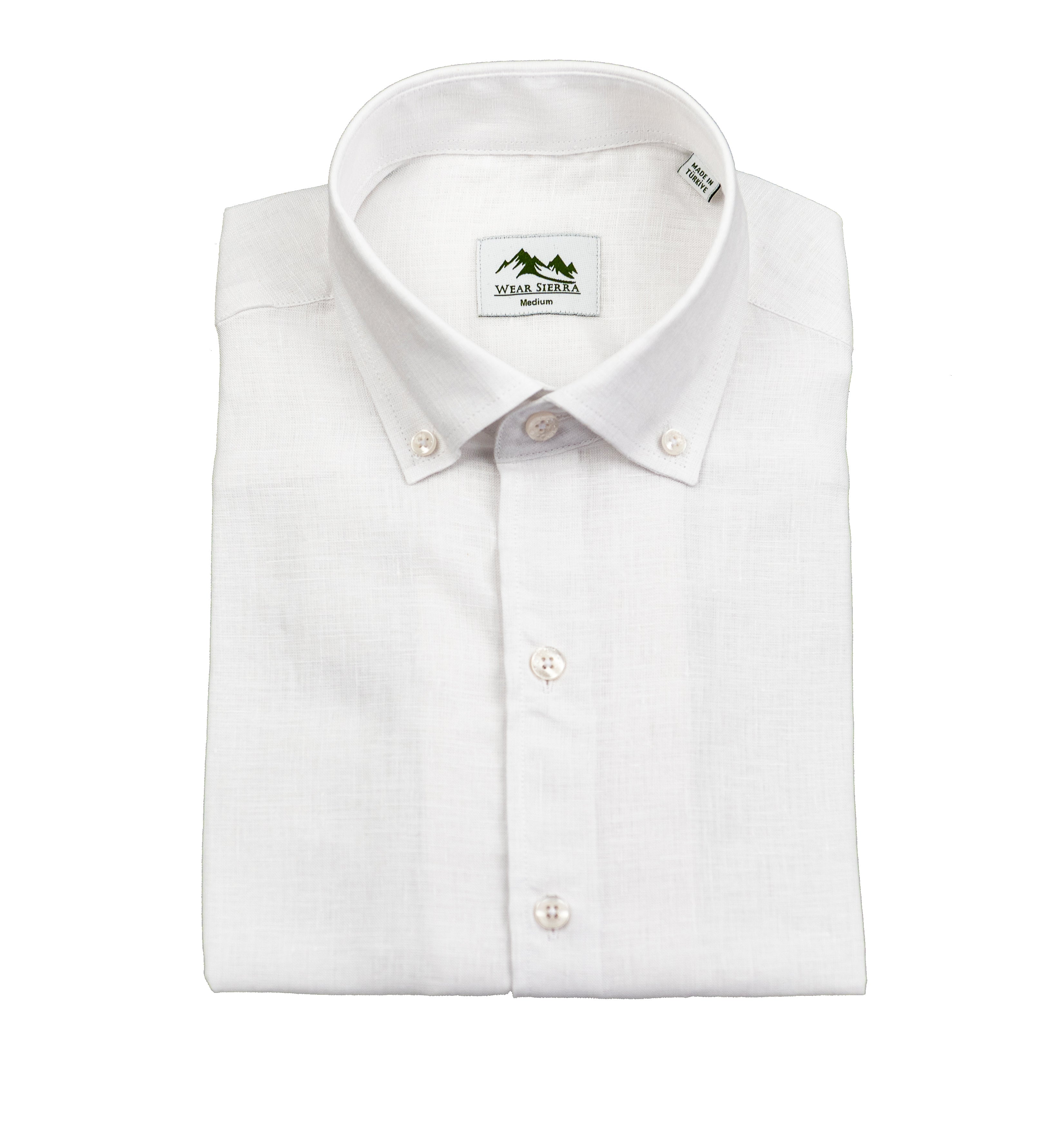 Wear Sierra Top Shelf Men's Linen Short Sleeve Button Down Shirt in White