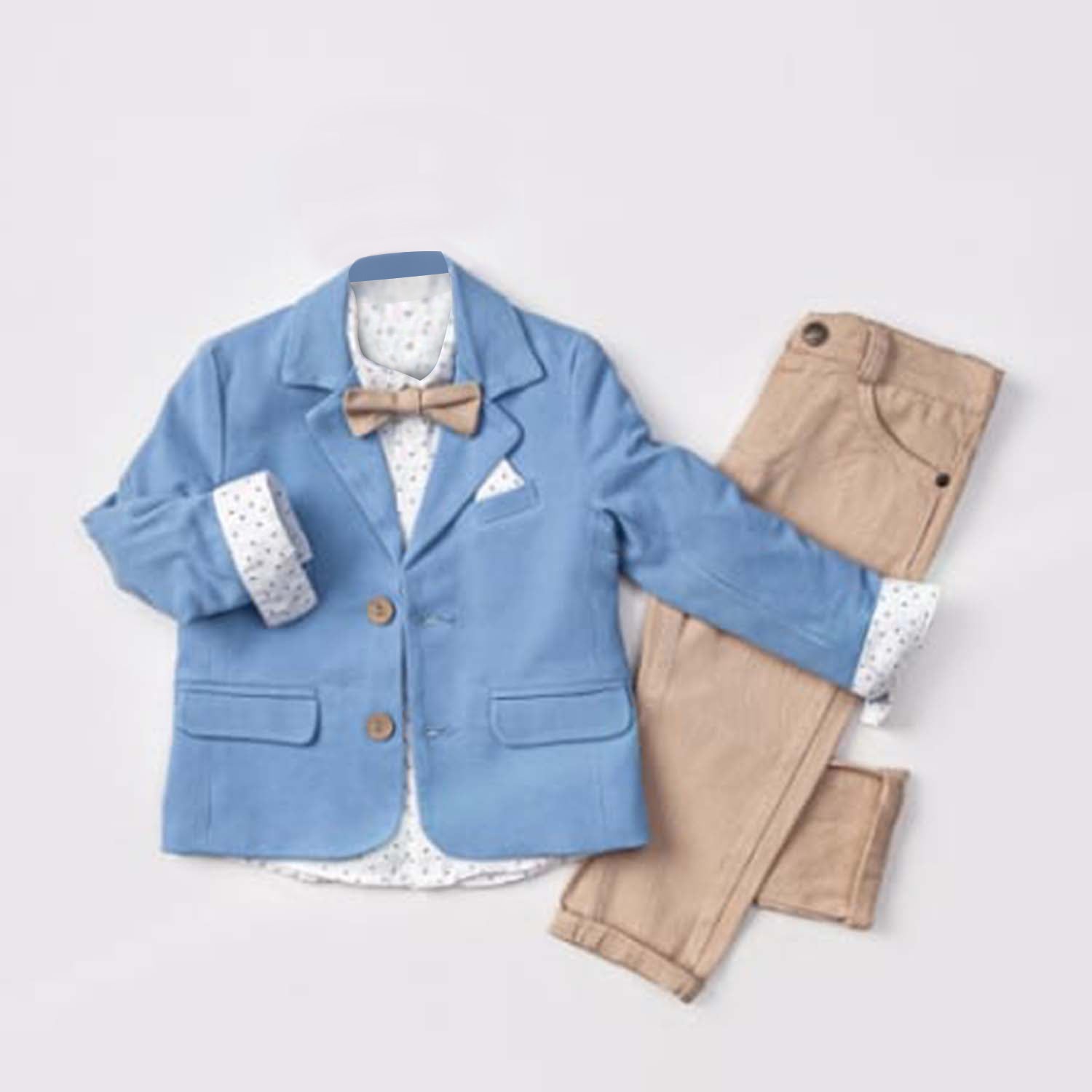 Little Boy's Colorful Suit Jacket, Pants and Button-Up Shirt 3-Piece Set - 0