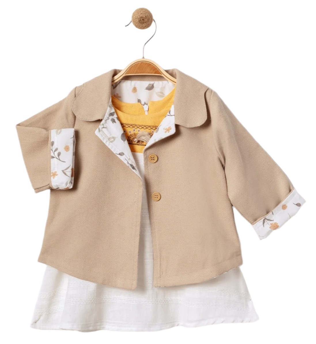 Little Girls' Sundress and Jacket Set - 2 Piece Adorable Little Girls Outfit, Perfect for Summer and Fall