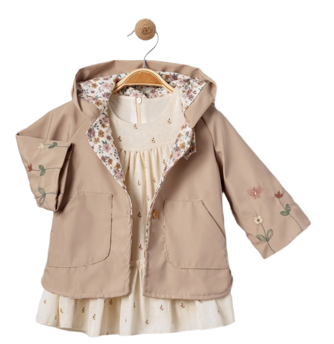 Adorable Little Girls' Dress - Perfect for Dressy Event, Summer and Fall 2-Piece Girls' Outfit