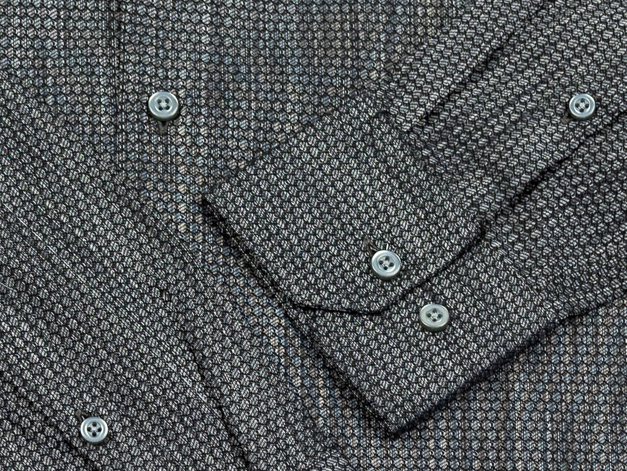 Wear Sierra Top Shelf Men's Turkish Cotton Long Sleeve Button Down Shirts in Black Circles, Casual Friday Shirts for Men