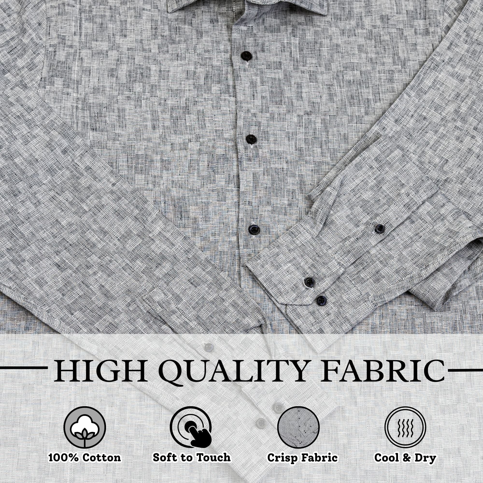 Wear Sierra Top Shelf Men's Turkish Cotton Gray Casual Friday Shirt for Men