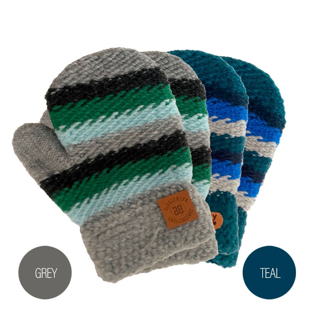 2-Pack Knit Mittens for Babies & Toddlers, Perfect Unisex Winter Gloves for Fall and Winter Season - Wear Sierra