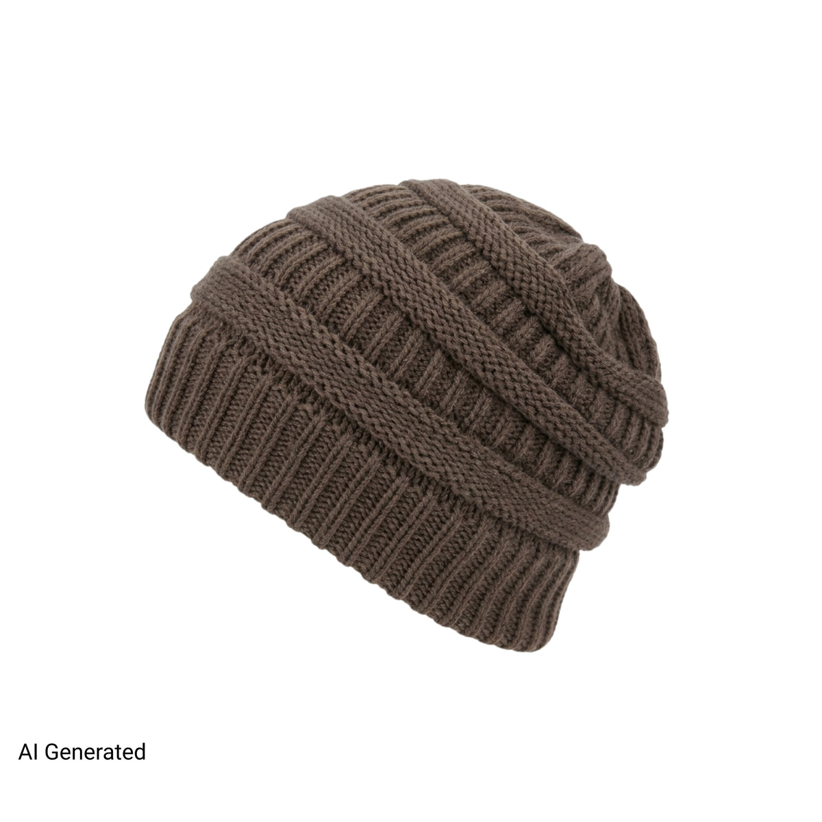 Women's Cable Knit Ponytail Beanie – Warm Winter Hat