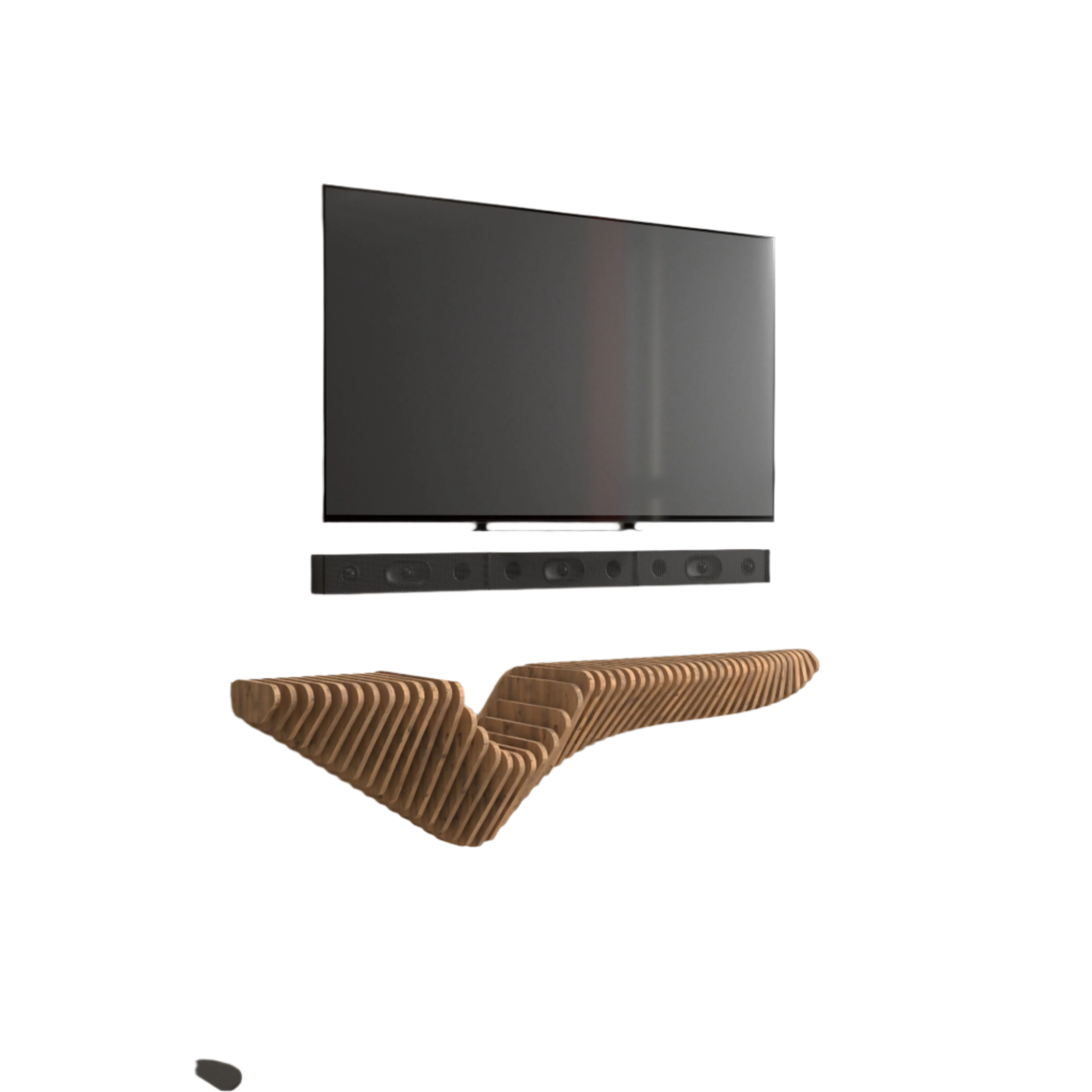 Home Decor Floating Wall Shelf Unit Room Shelf - Geometric Shelf for Home or Office 48" Shelf
