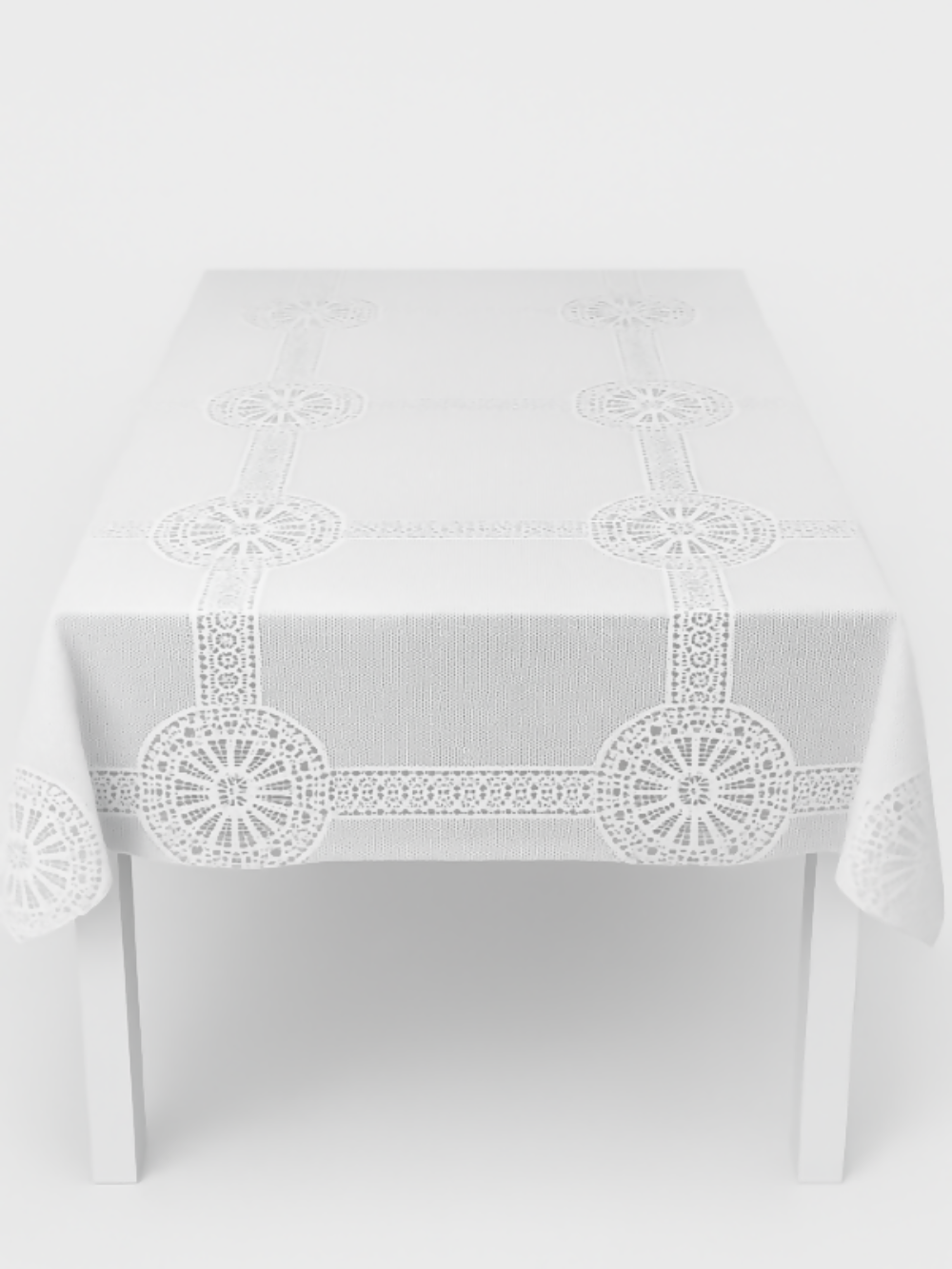 Premium Lace Pattern Tablecloth – 63" x 87"Turkish Made, Elegant Fabric, Easy to Wash, Wrinkle Resistant, Perfect for Dining and Holiday Tables