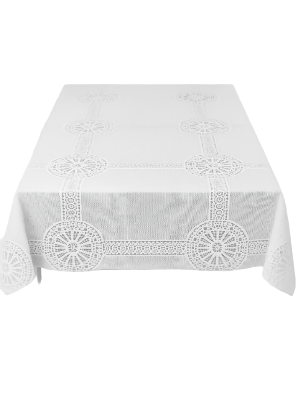 Premium Lace Pattern Tablecloth – 63" x 87"Turkish Made, Elegant Fabric, Easy to Wash, Wrinkle Resistant, Perfect for Dining and Holiday Tables