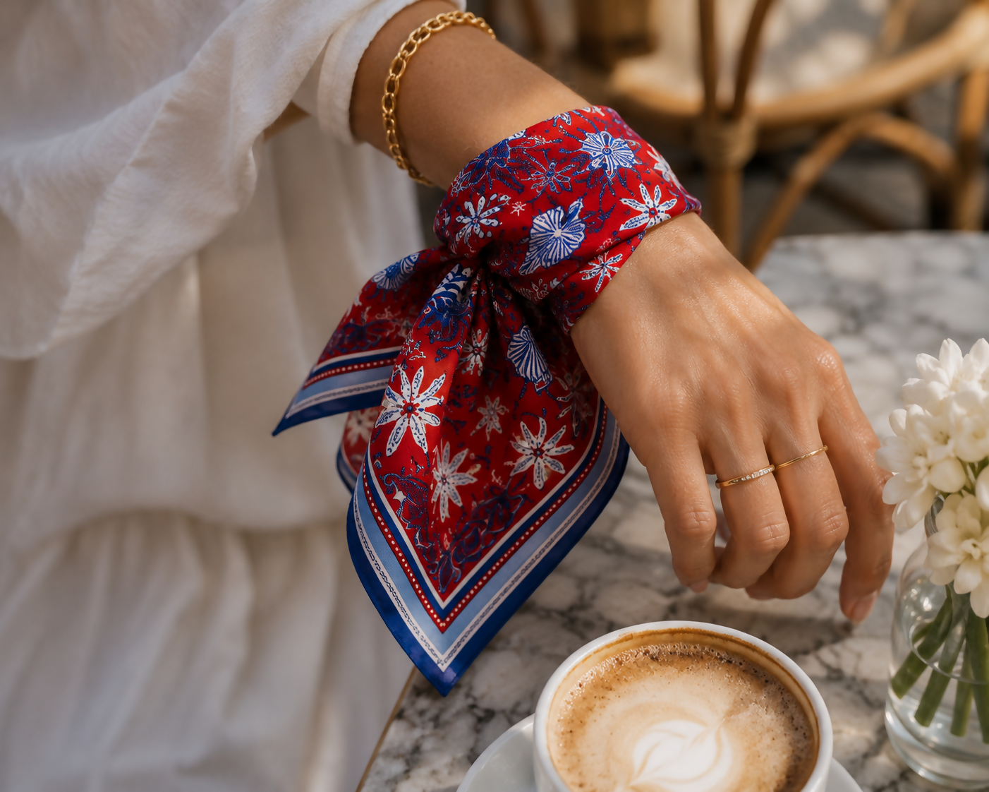 Marezze Timeless Saten Twill Scarf Collection – 2-Piece Paisley Accessories Set