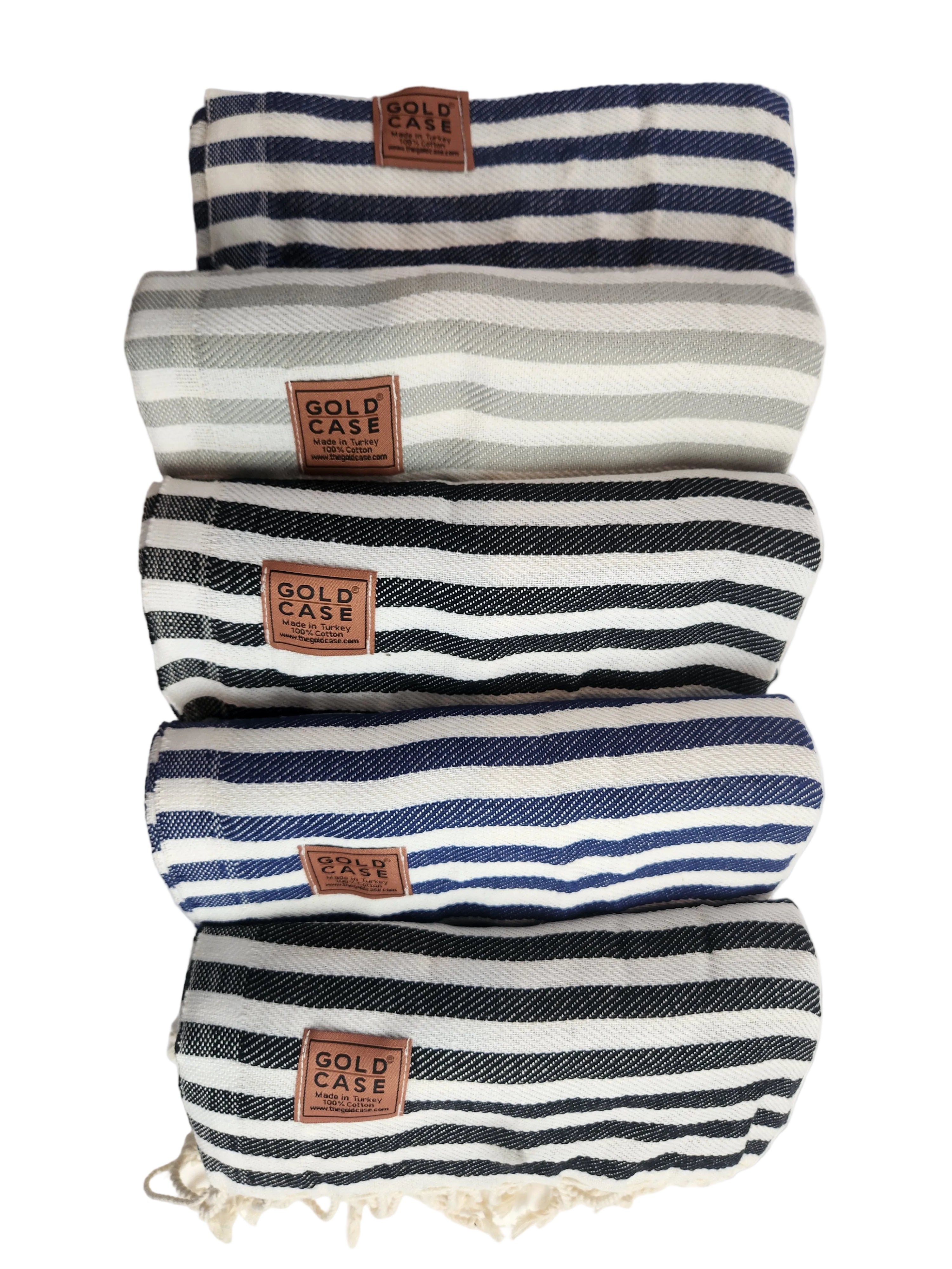 Oversized Turkish Beach Towel Set (5 Pack) – 100% Cotton Beach, Pool, Lake & Spa Towels