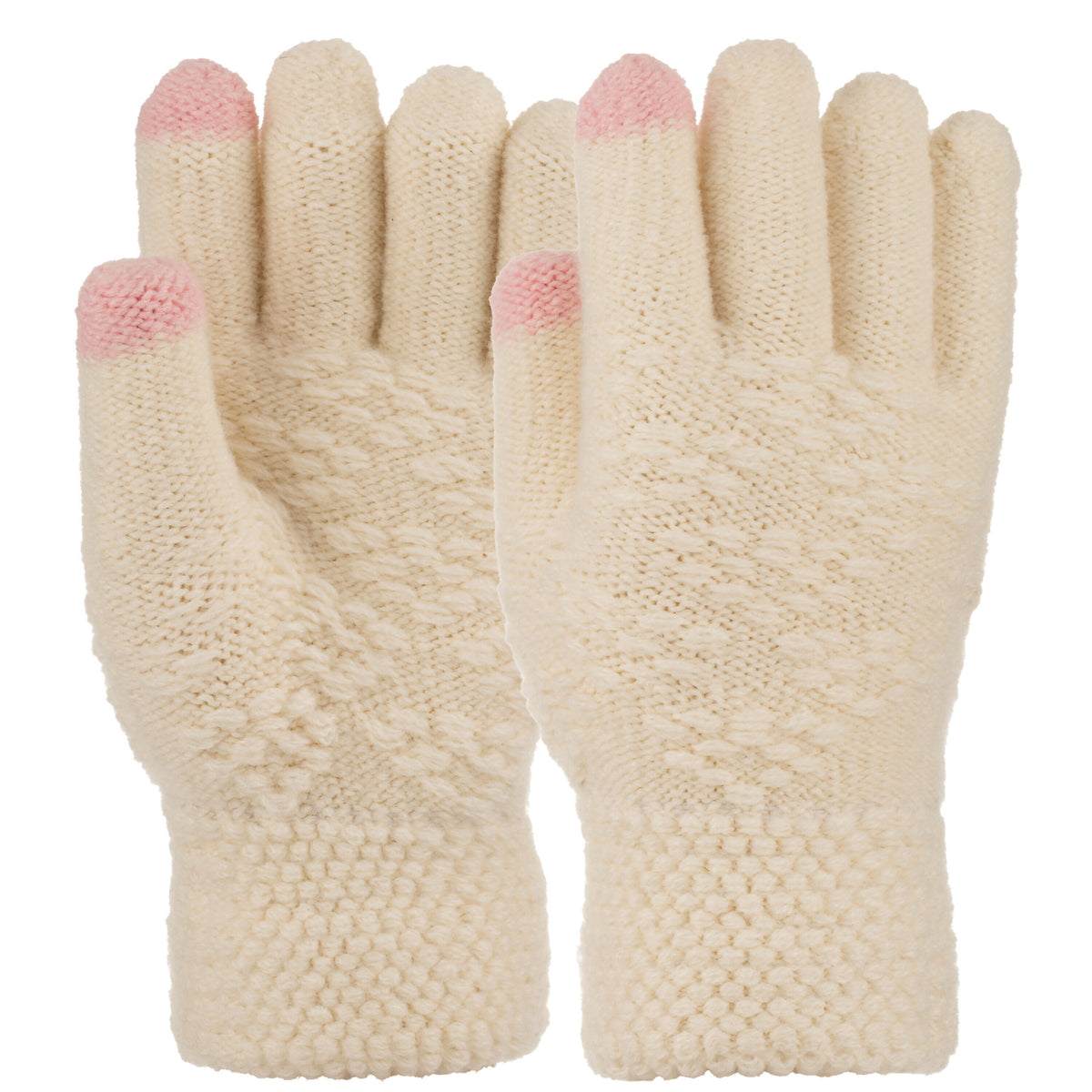 Kids Knitted Winter Gloves-toddlers Cozy Mittens For Girls,Ages 4-8