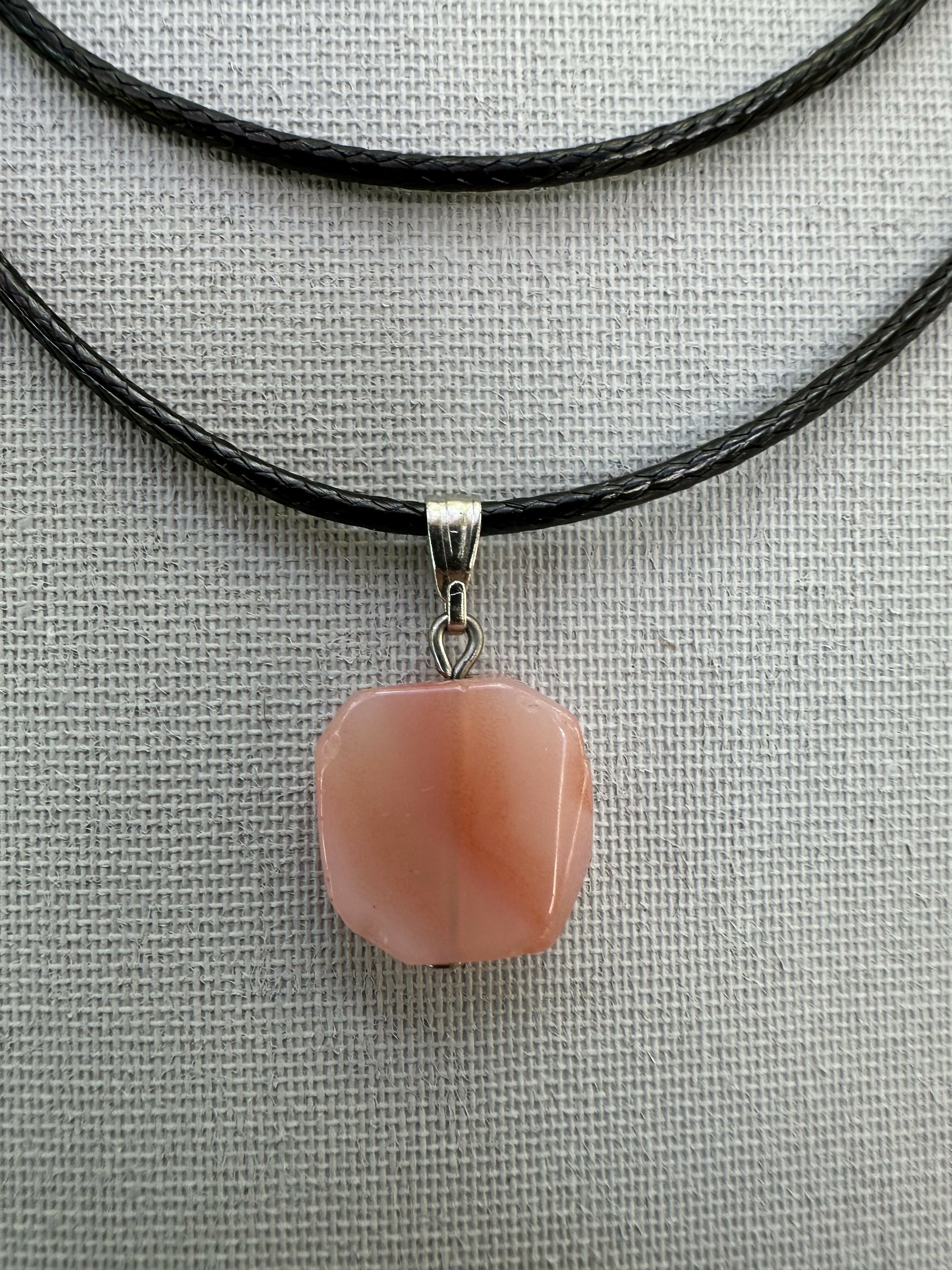 Agate Natural Stone Bracelet with Matching Necklace - 0