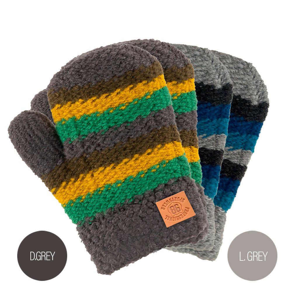 Sierra Socks 2-Pack Knit Mittens for Babies & Toddlers, Unisex Winter Gloves