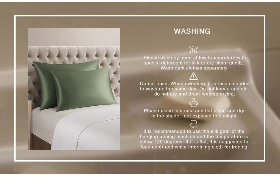 ANYHOUZ Pillowcase 50x75cm White Natural Mulberry Silk For Comfortable And Relaxing Home Bed