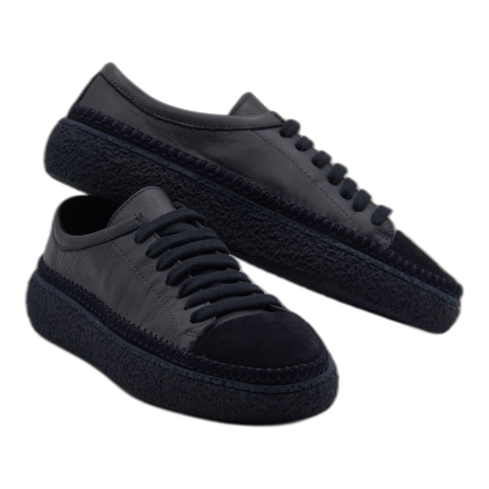 Women's Colorful Leather Sneakers - Great for the Office, Casual Days - Aimee Style - 0