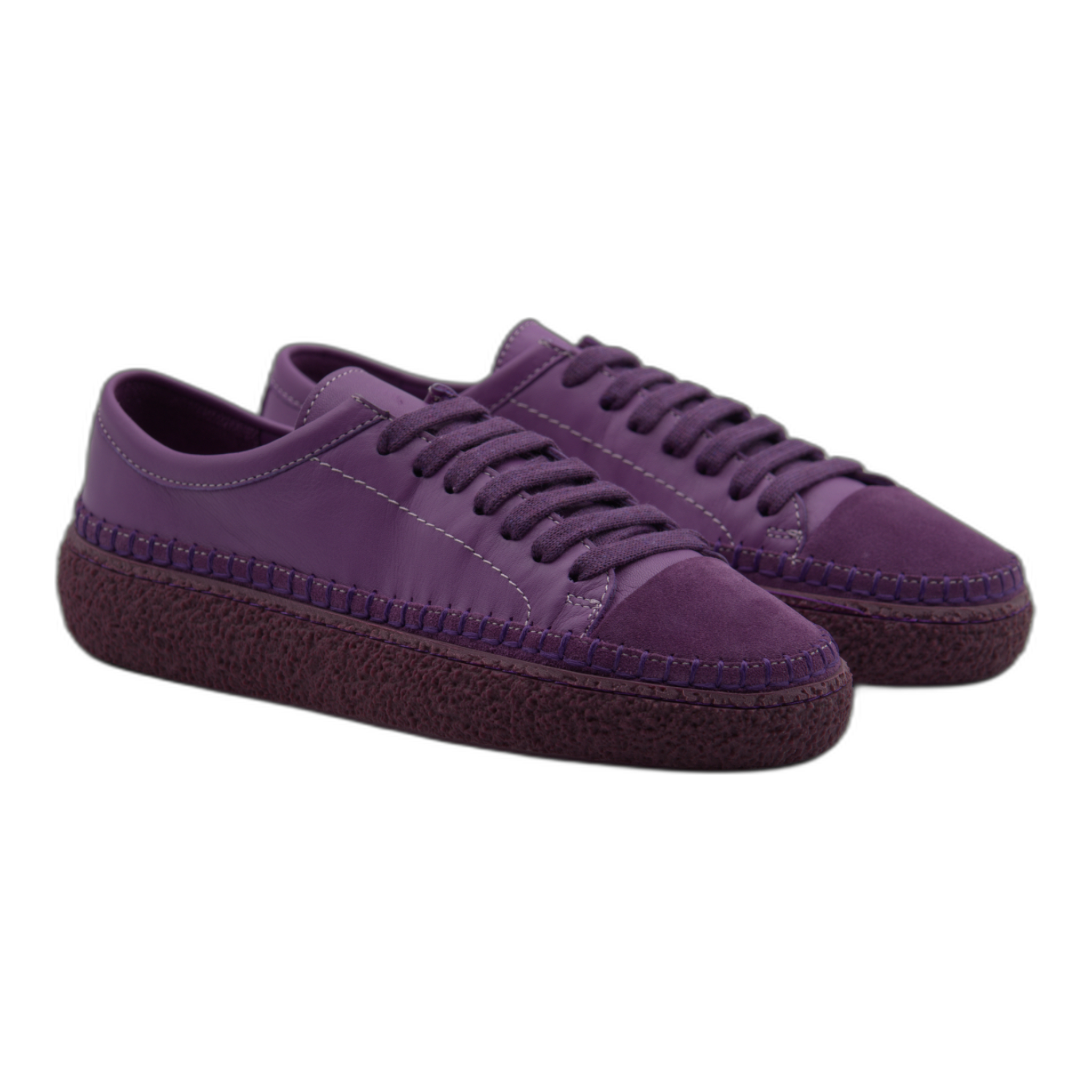 Women's Colorful Leather Sneakers - Great for the Office, Casual Days - Aimee Style