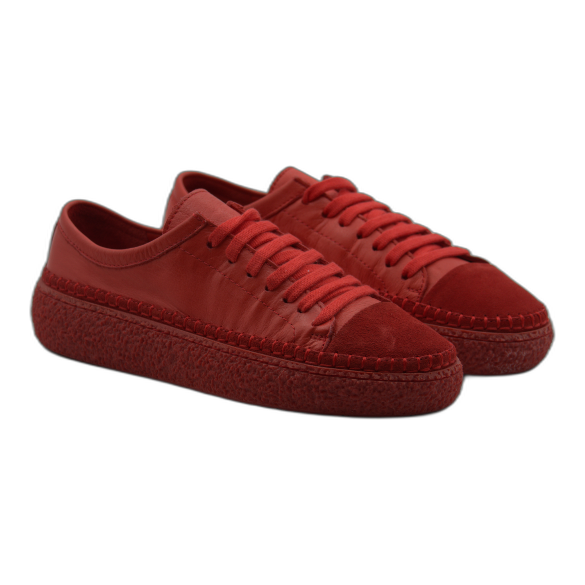 Women's Colorful Leather Sneakers - Great for the Office, Casual Days - Aimee Style