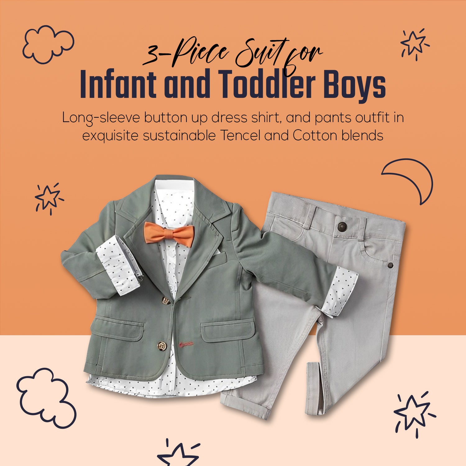 Toddler Boy Outfit Sets Stylish Kids Wear | Wear Sierra Brown / 24M Toddler Boy Outfit Sets Stylish Kids Wear | Wear Sierra Brown / 24M