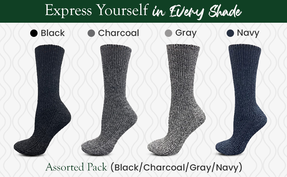 Over-The-Knee Wool Blend Socks for Women - Great for Outdoor Activities, Hiking, Skiing, Yard Work