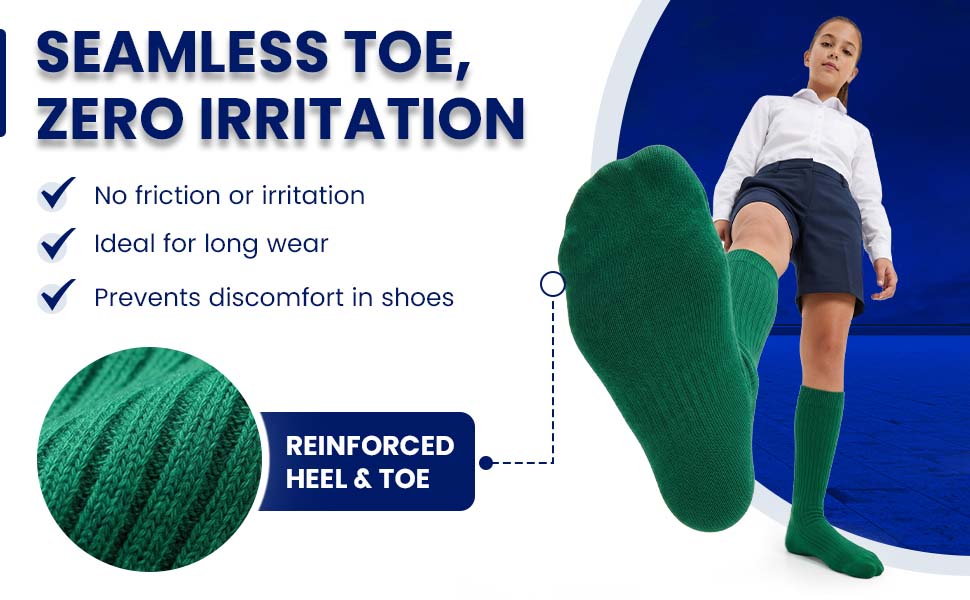 Women's Solid Color Ribbed Crew Turn Cuff Soft Socks in 3-Pair Pack