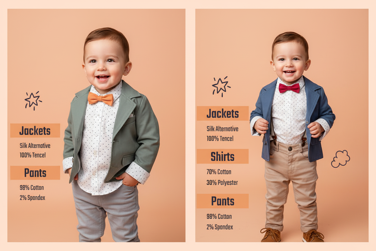 Little Boy & Toddler Boy's 3-Piece Suit with Fully Lined Jacket, Pants and Button Up Shirt