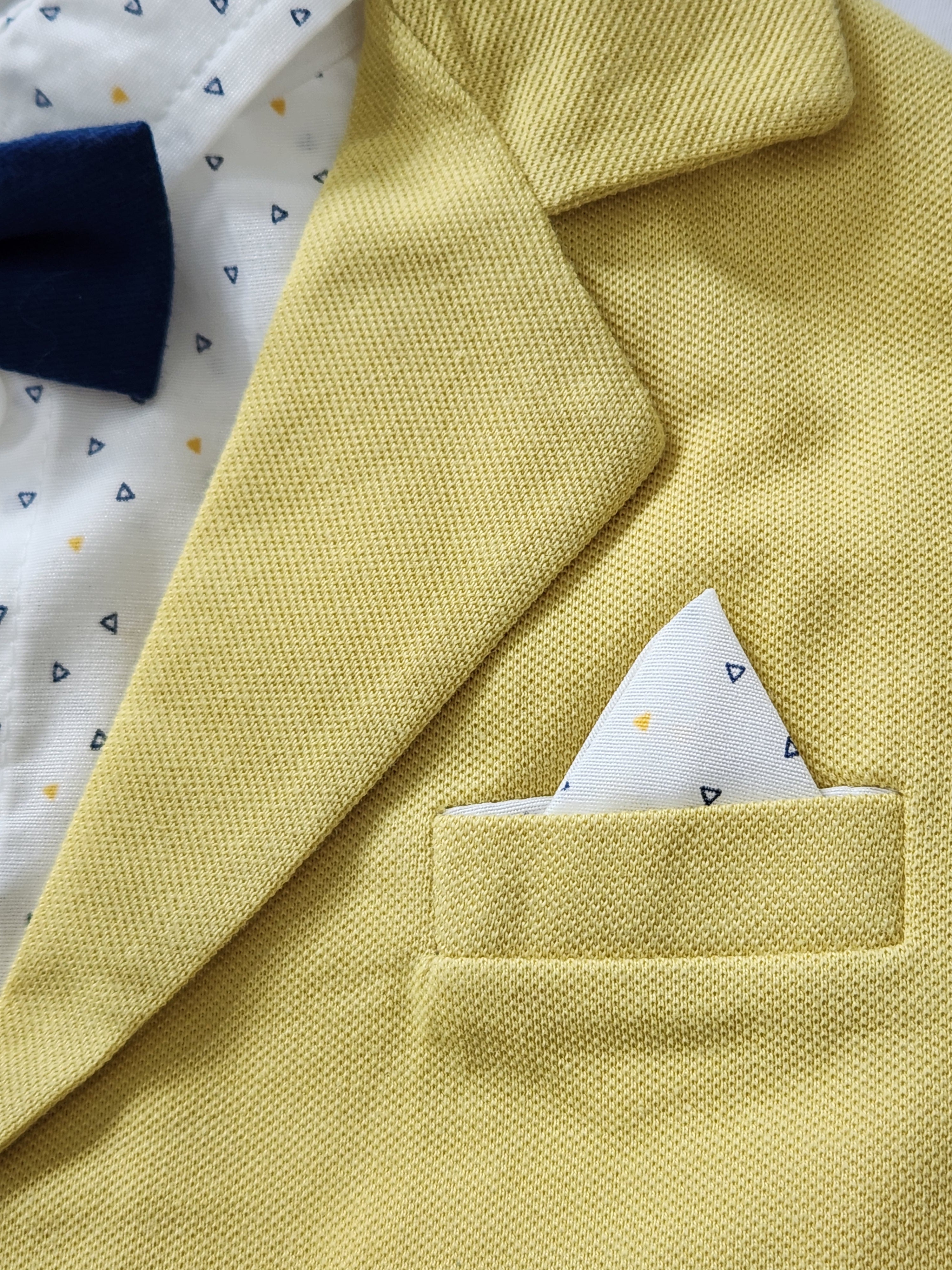Little Boy's Colorful Suit Jacket, Pants and Button-Up Shirt 3-Piece Set
