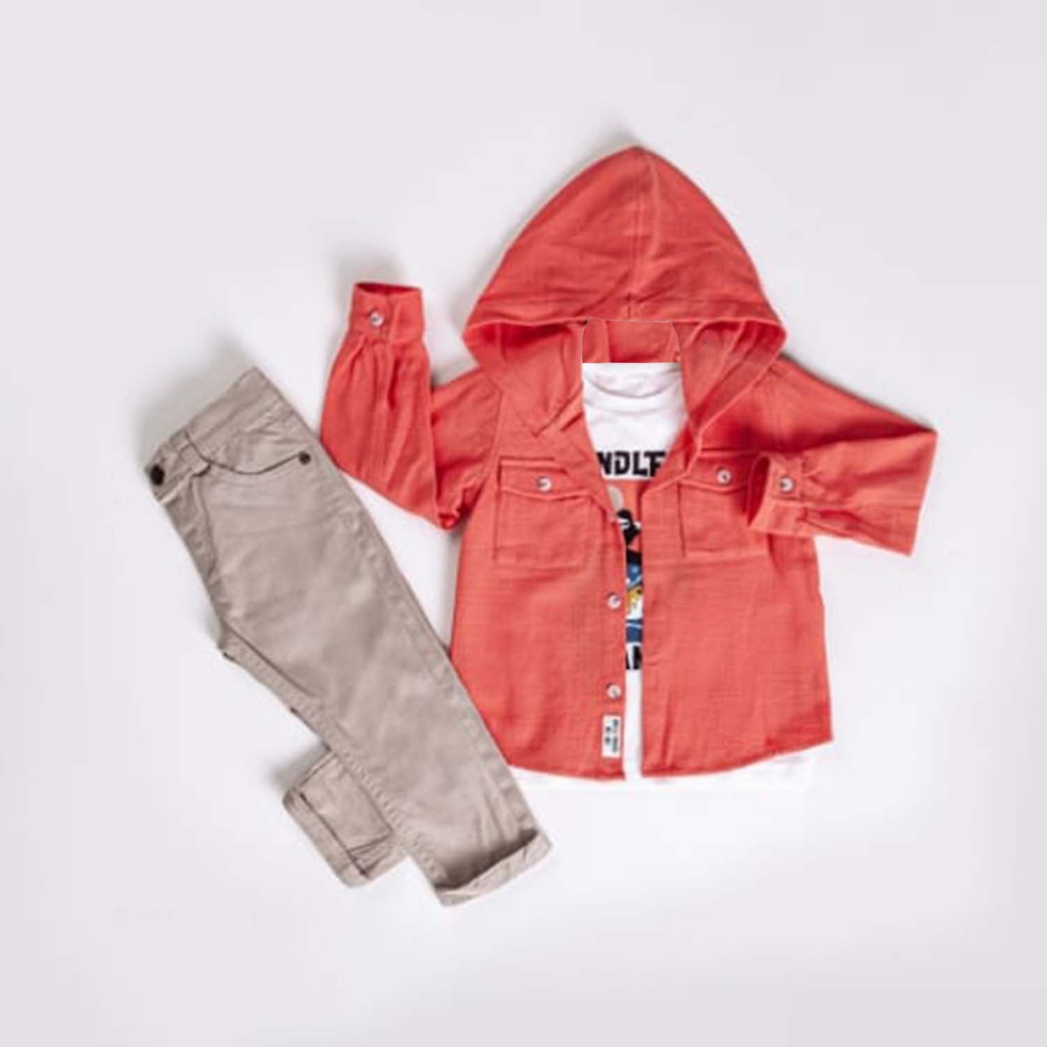 Buy pink Little Boys&#39; Comfortable and Stylish Hoodie Jacket, Pants and T-Shirt 3-Piece Set