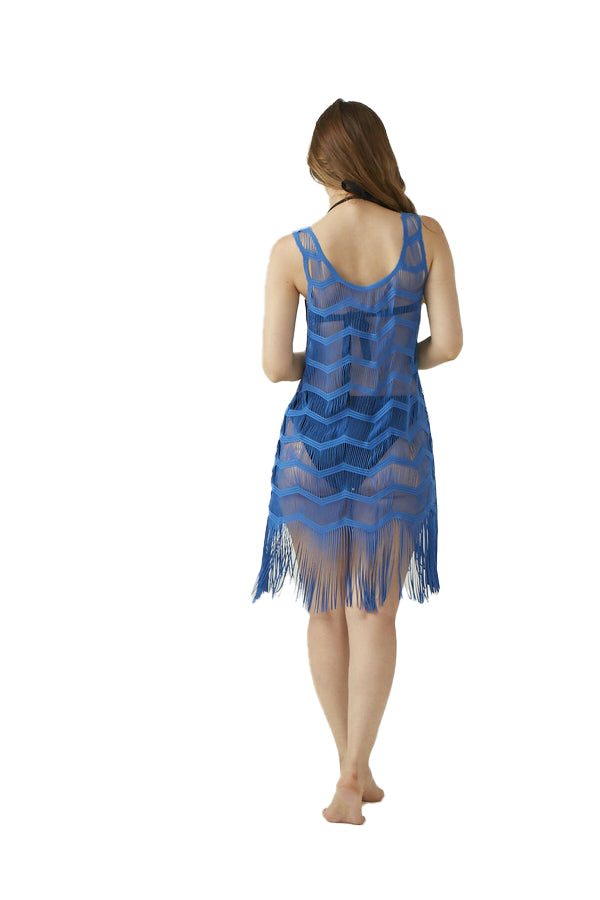 Zigzag Slip On Women's Beach Cover-Up Dress - NEW ARRIVALS! - Wear Sierra