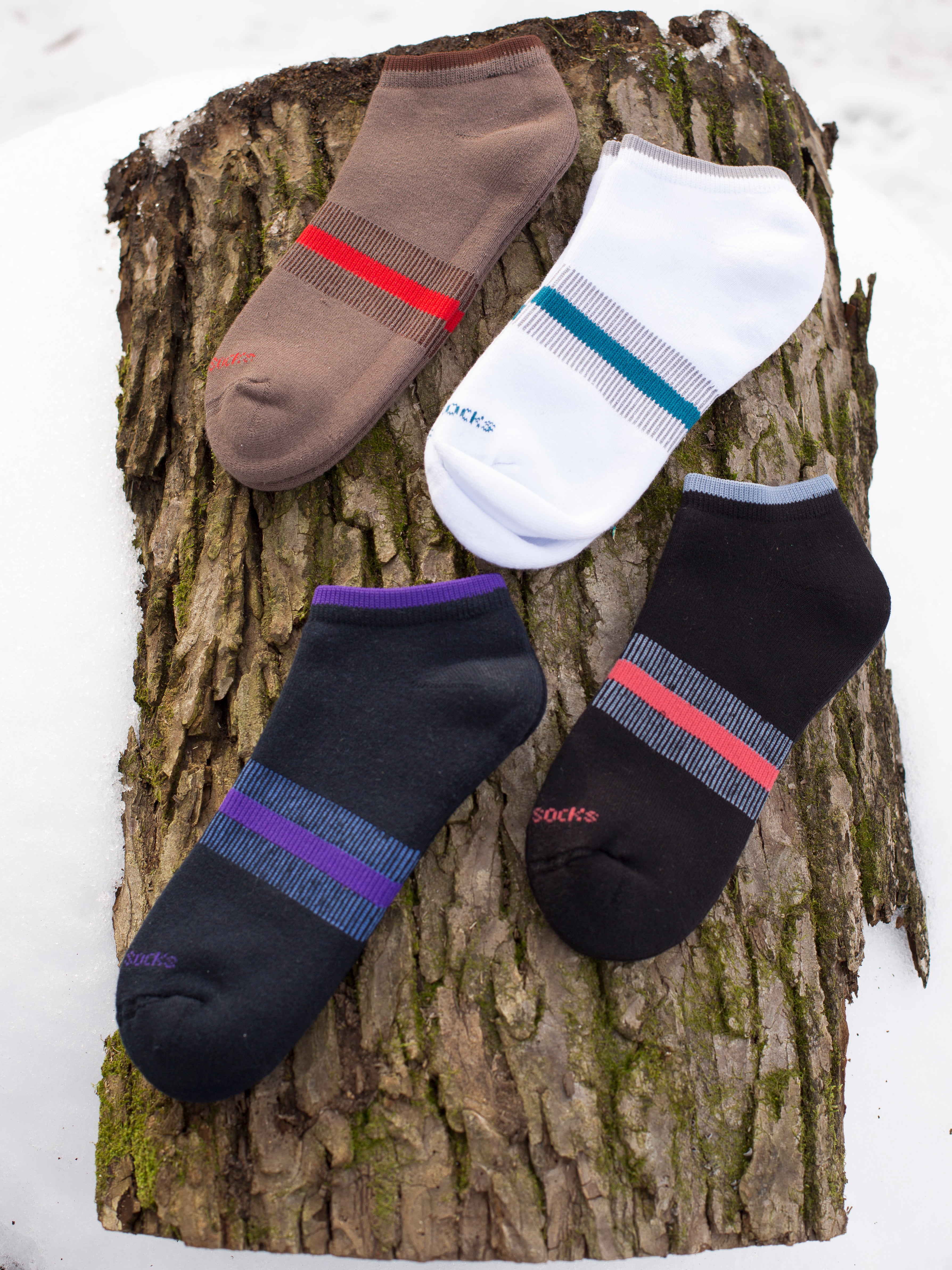 No Show Cushioned Ankle Socks with Arch Support for Women