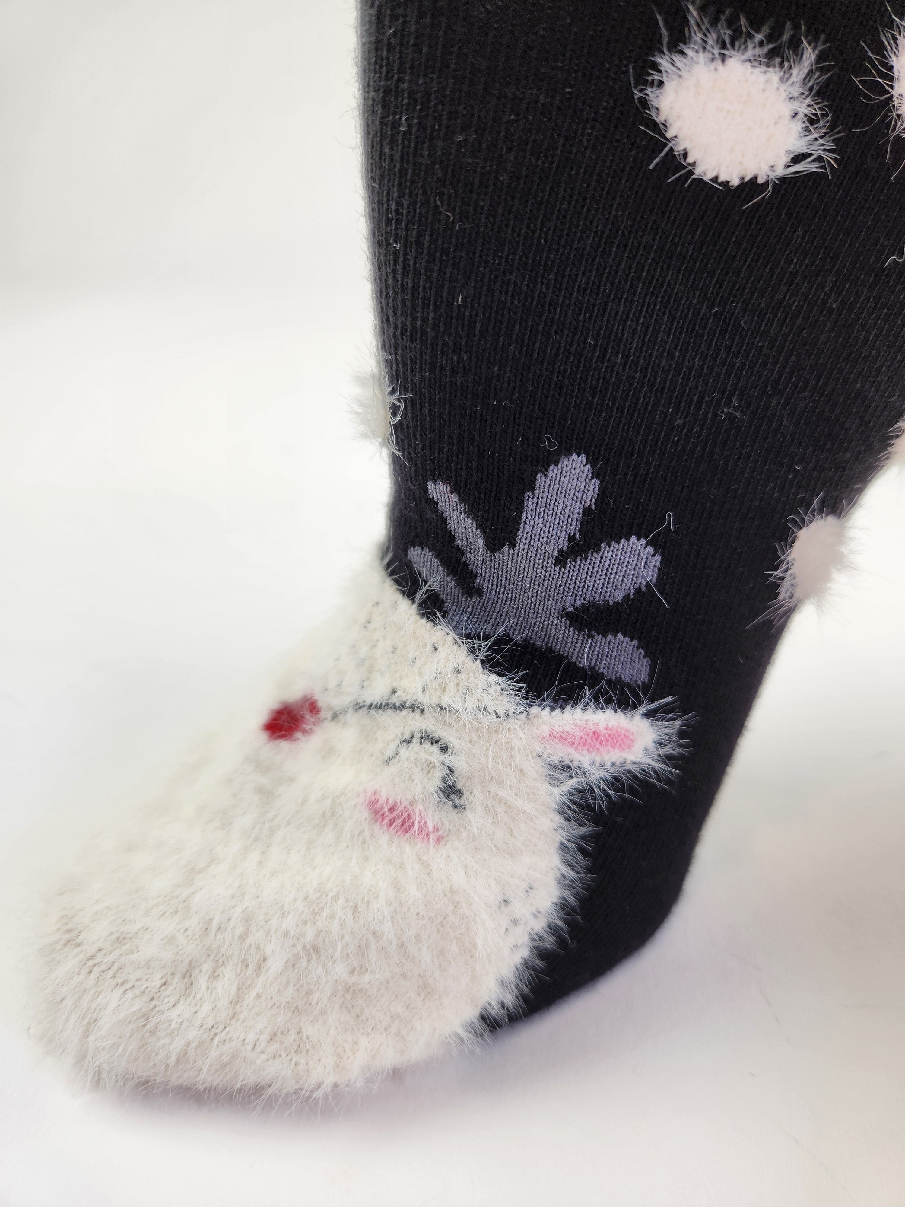 Women's Crew Socks for Winter and Christmas - 2 Pair Packs Colorful Socks for the Holidays