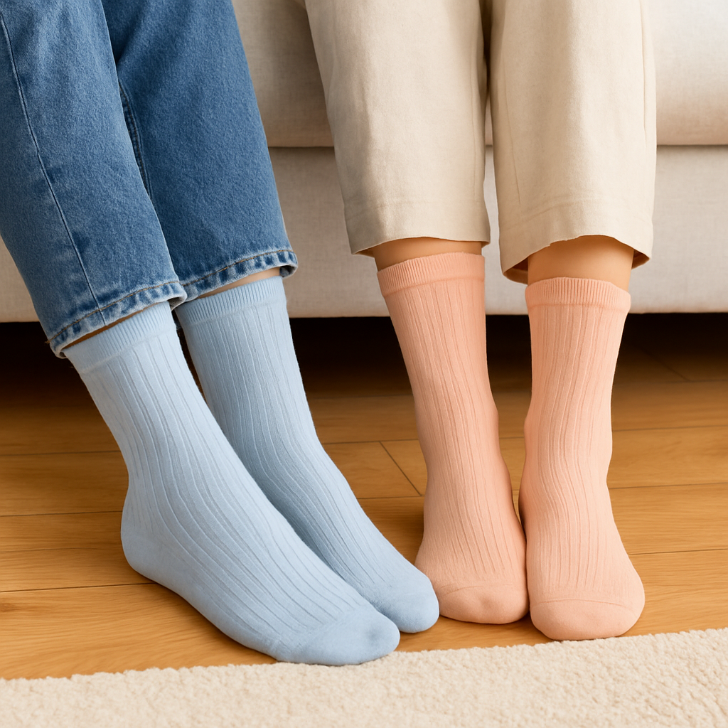 Women's Bamboo Crew Performance Socks with Arch Support