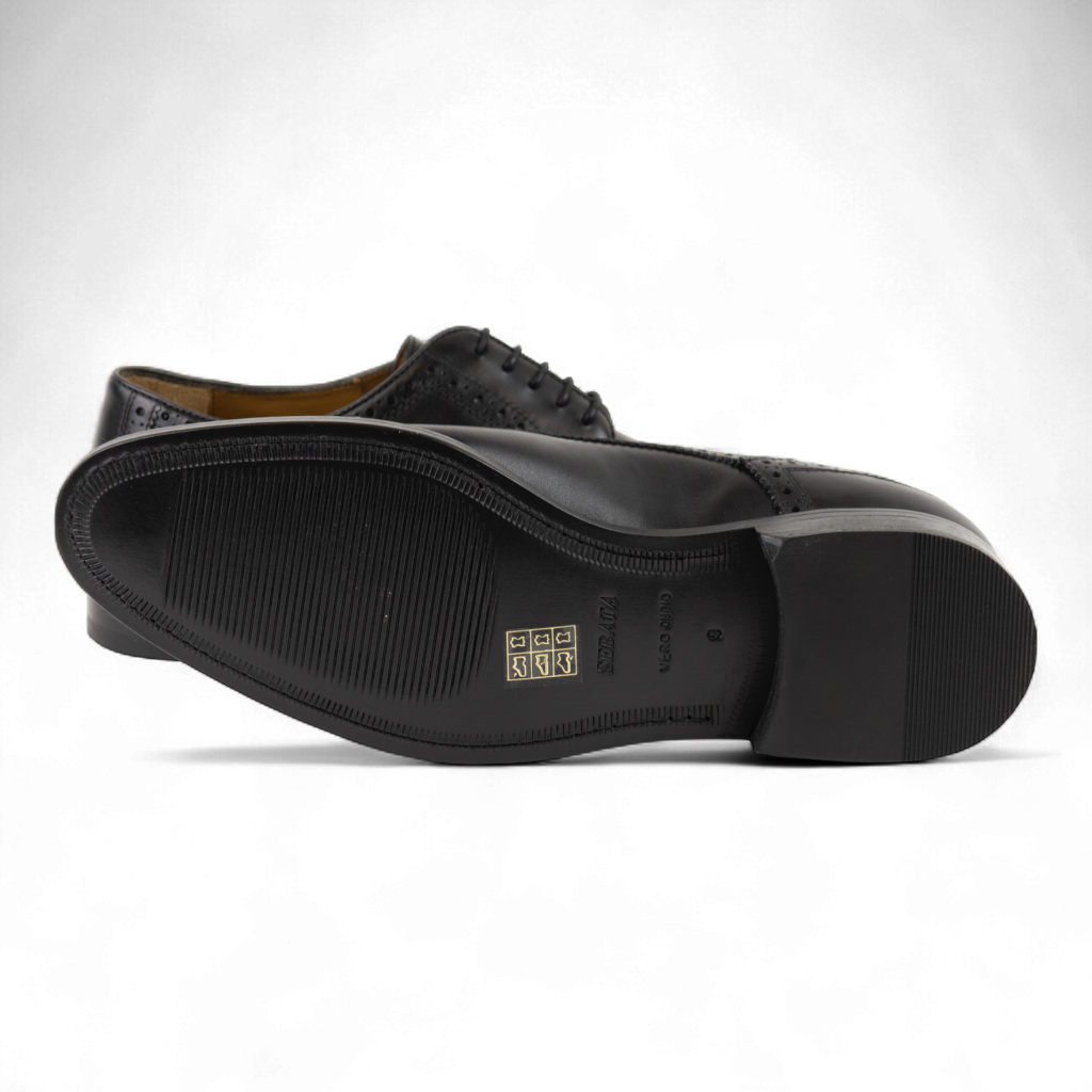 Men's Leather Brogue Derby Dress Shoes