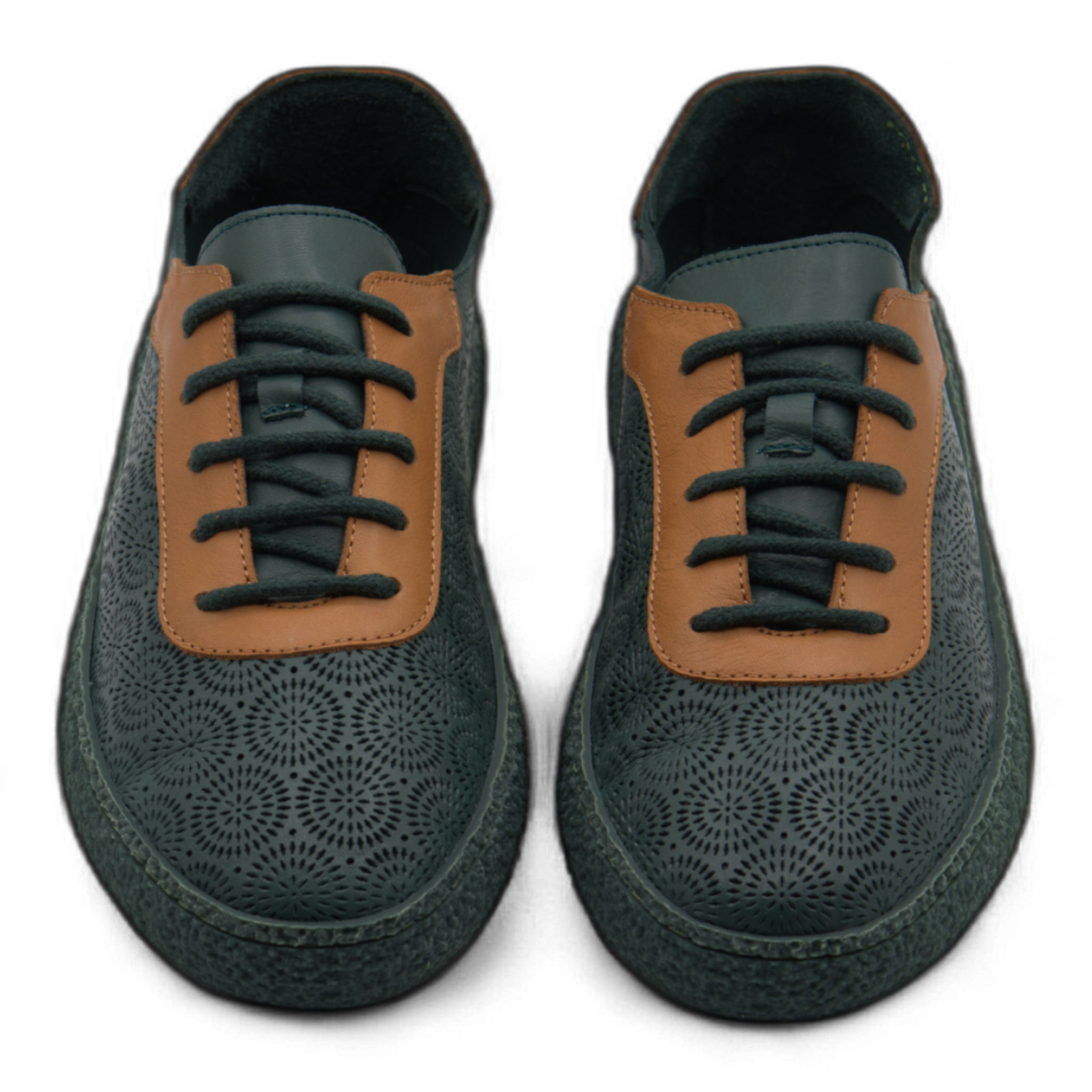 Women's Lace-Up Slip On Leather Sneakers