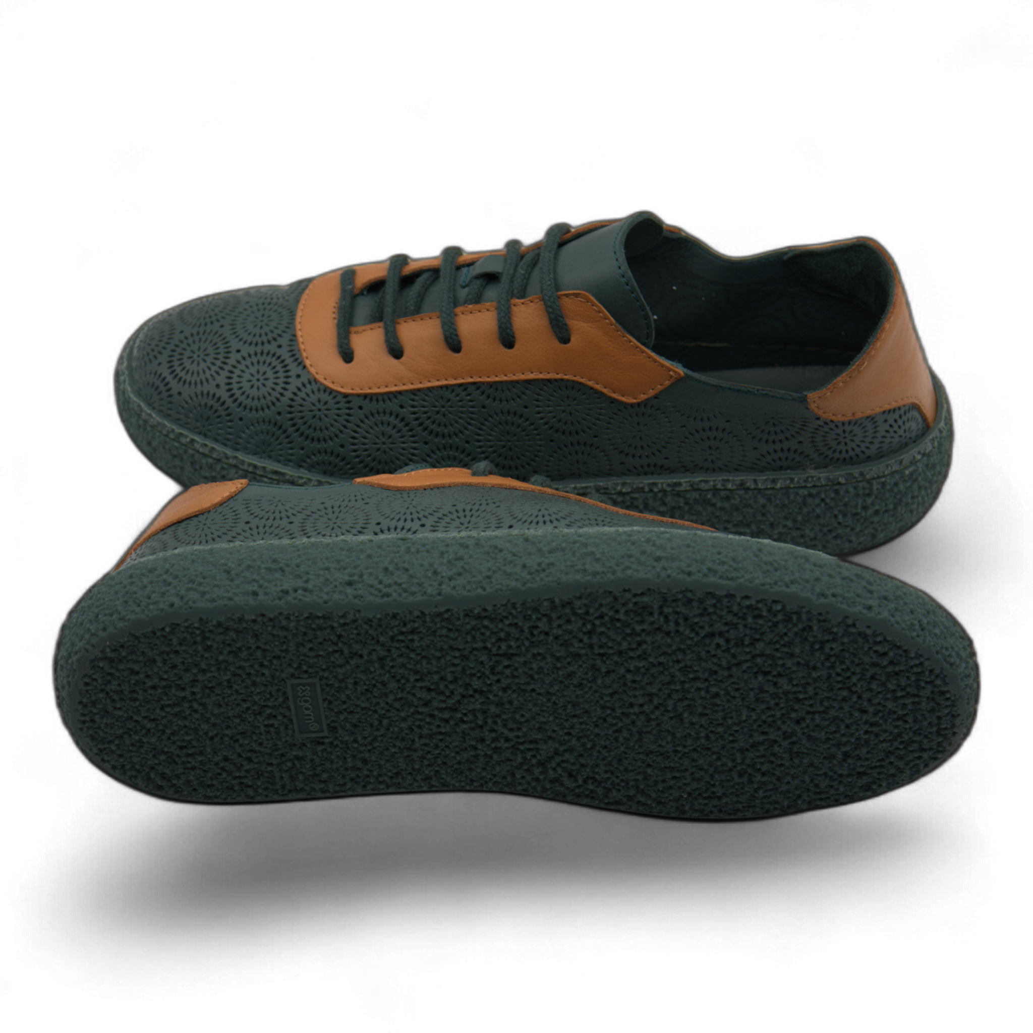 Women's Lace-Up Slip On Leather Sneakers