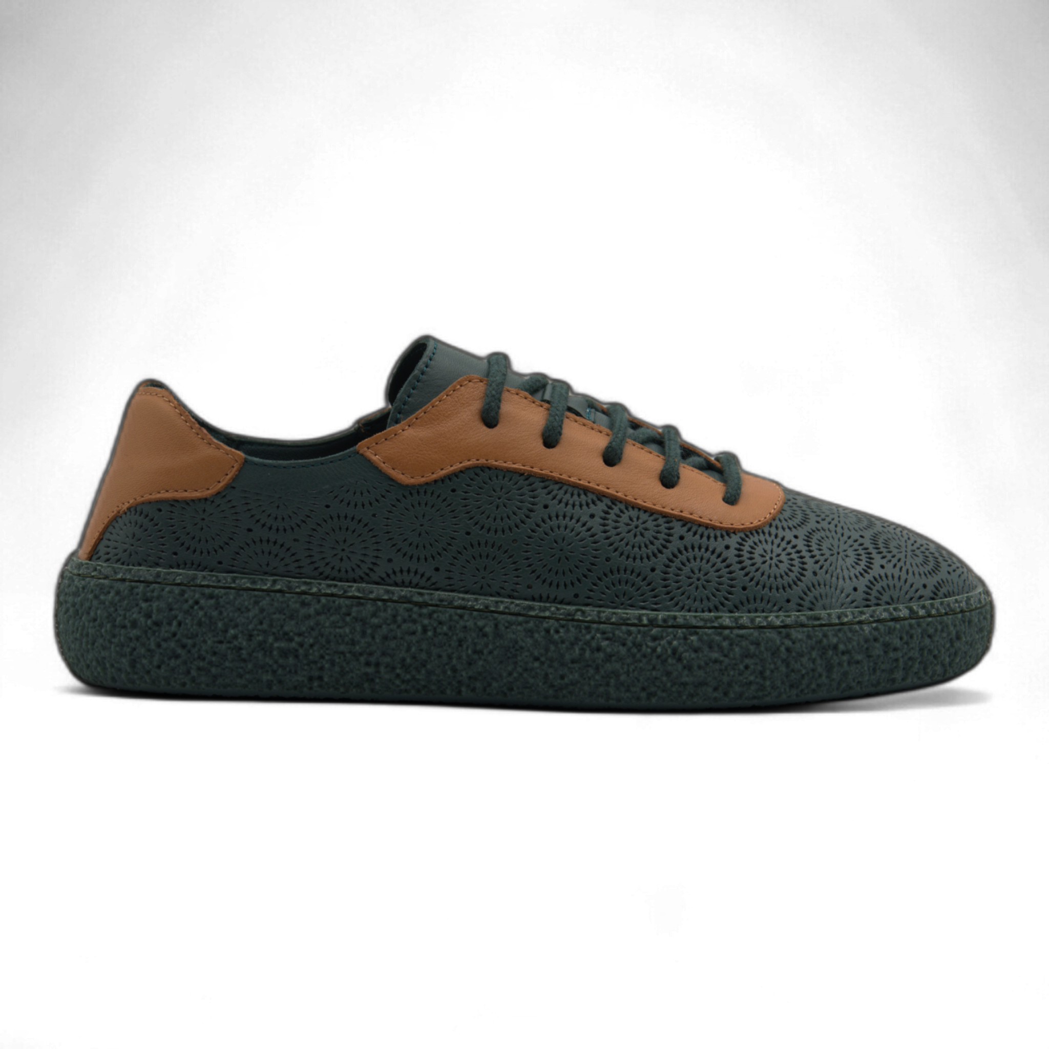 Women's Lace-Up Slip On Leather Sneakers