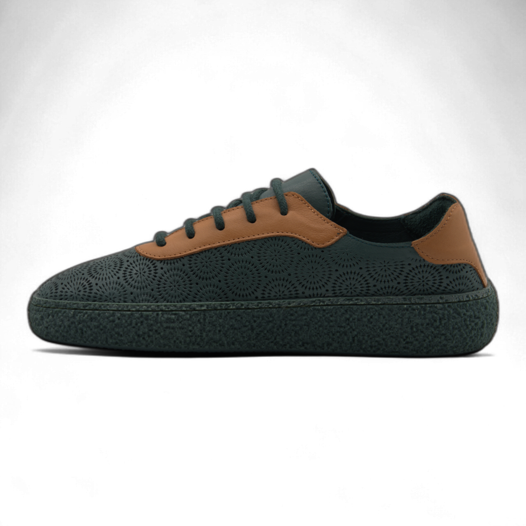 Women's Lace-Up Slip On Leather Sneakers