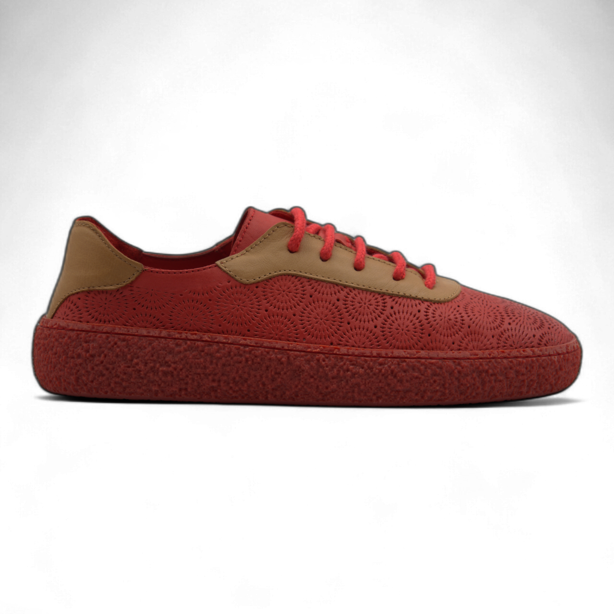 Women's Lace-Up Slip On Leather Sneakers