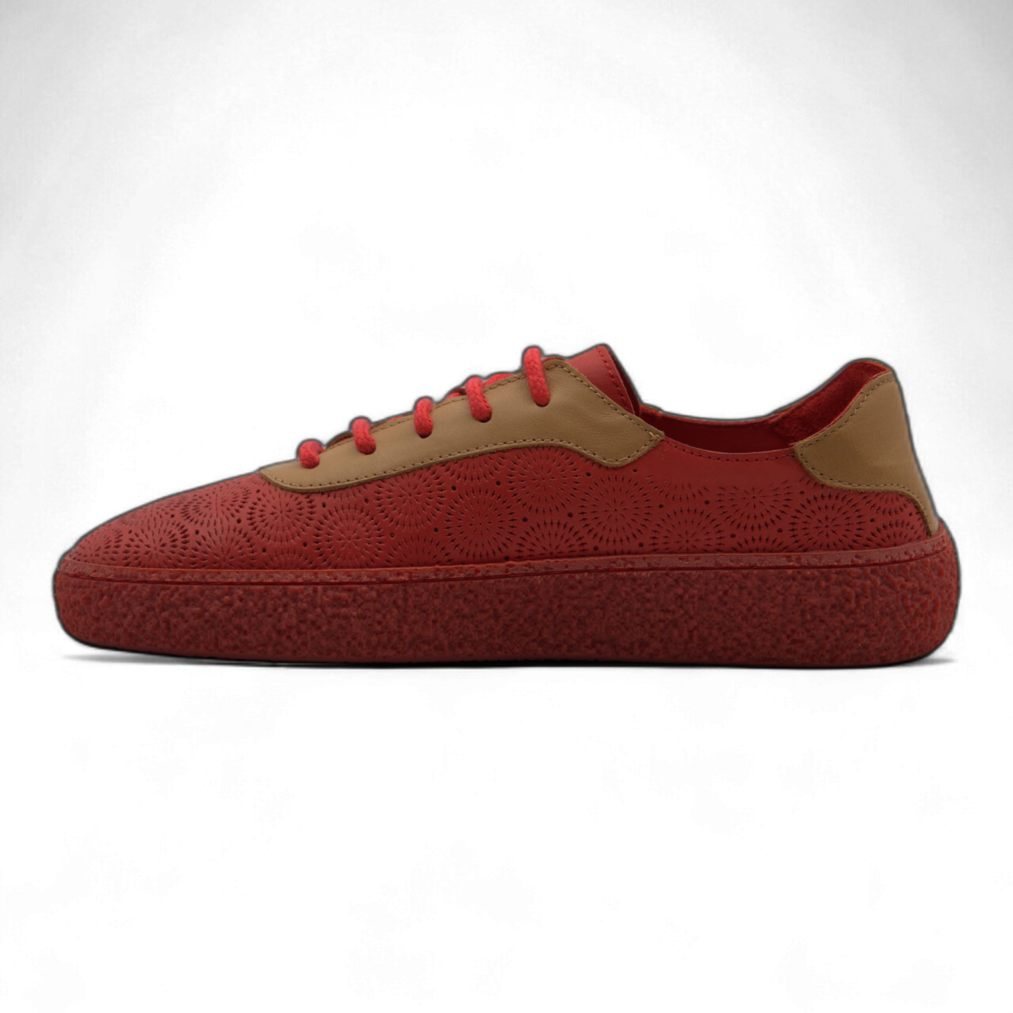 Women's Lace-Up Slip On Leather Sneakers