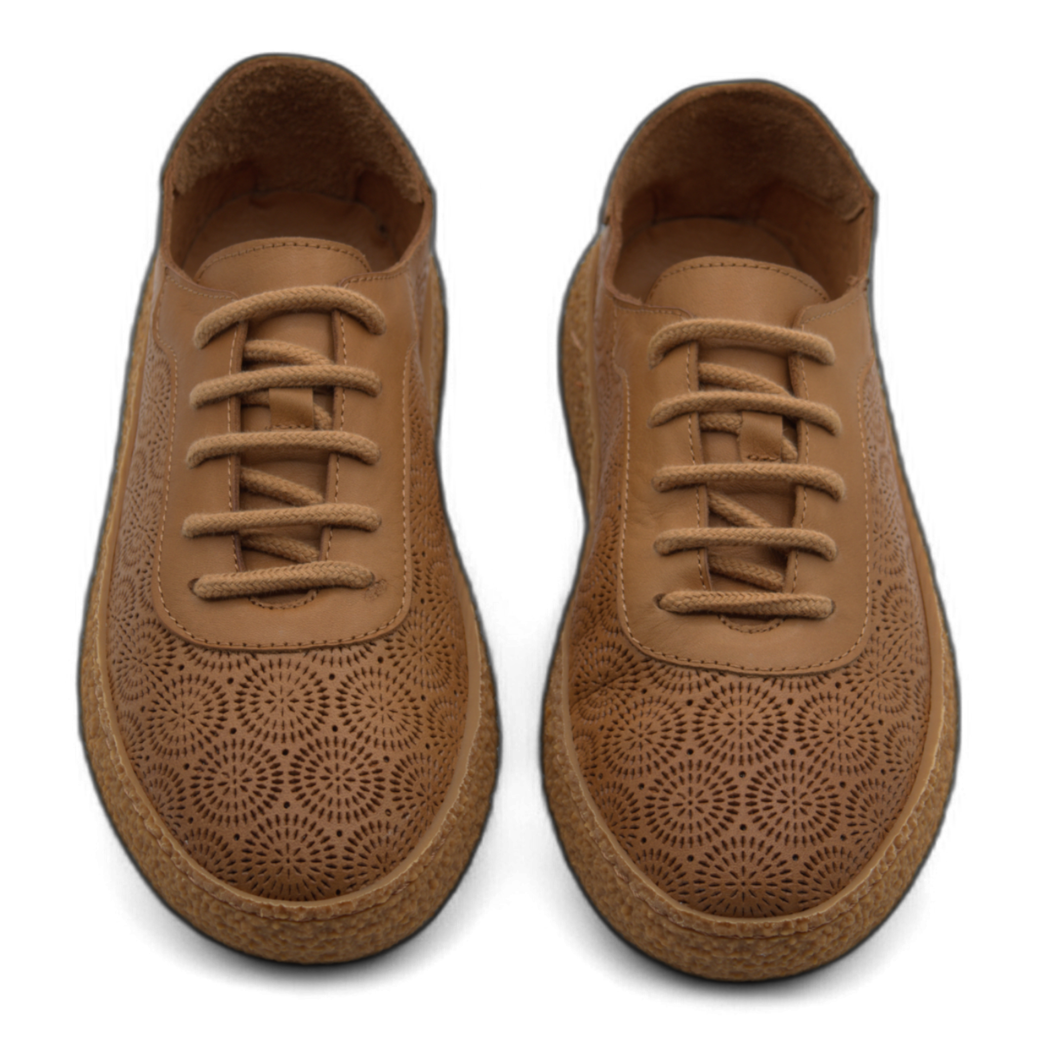 Women's Lace-Up Slip On Leather Sneakers