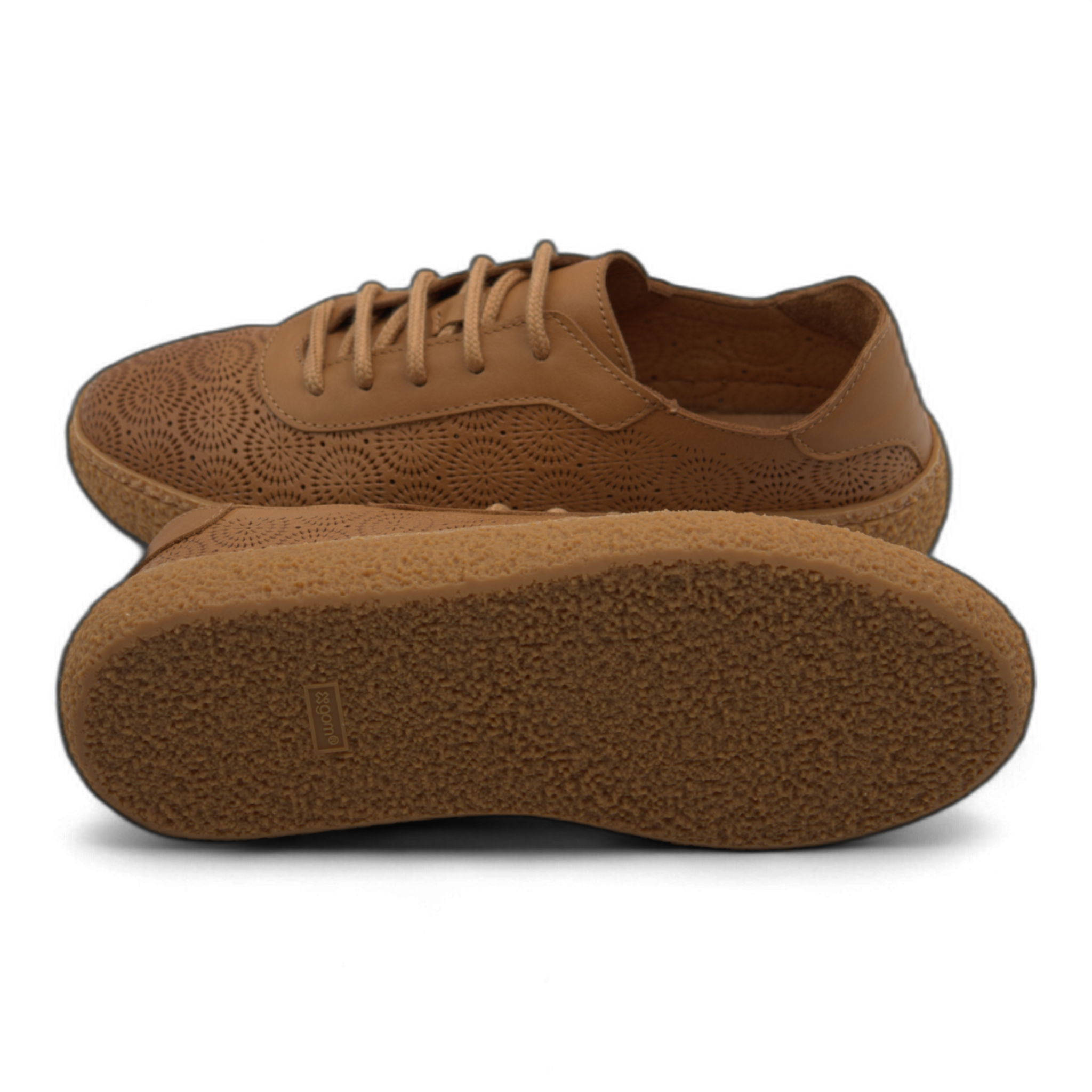 Women's Lace-Up Slip On Leather Sneakers