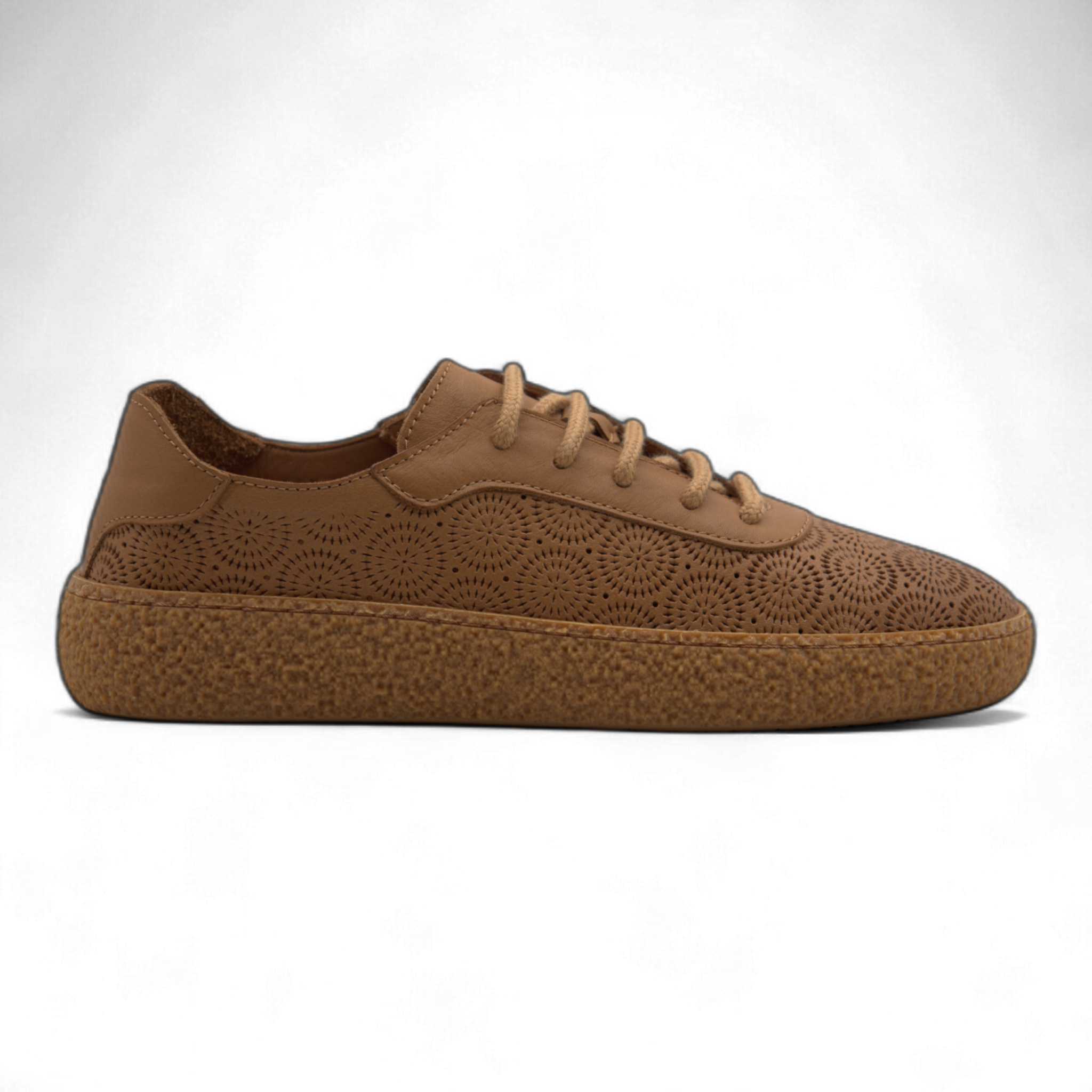 Women's Lace-Up Slip On Leather Sneakers