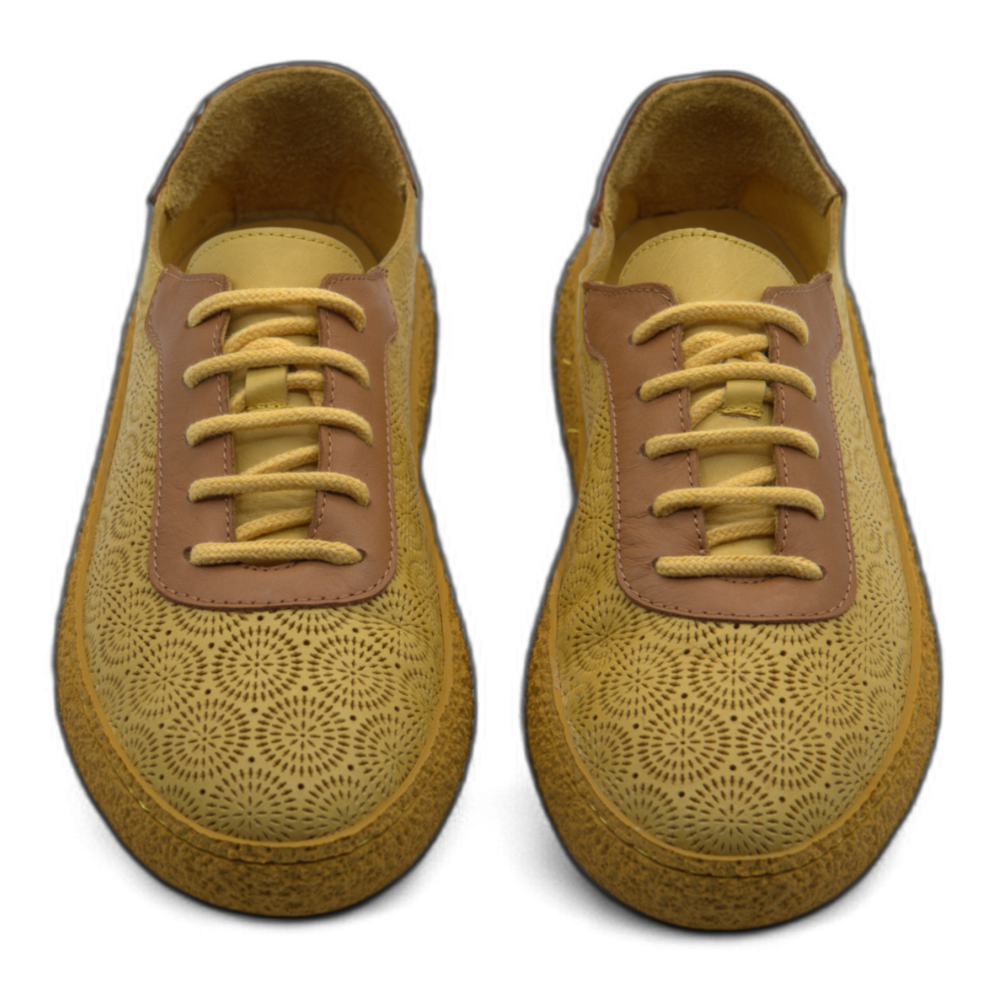 Women's Lace-Up Slip On Leather Sneakers