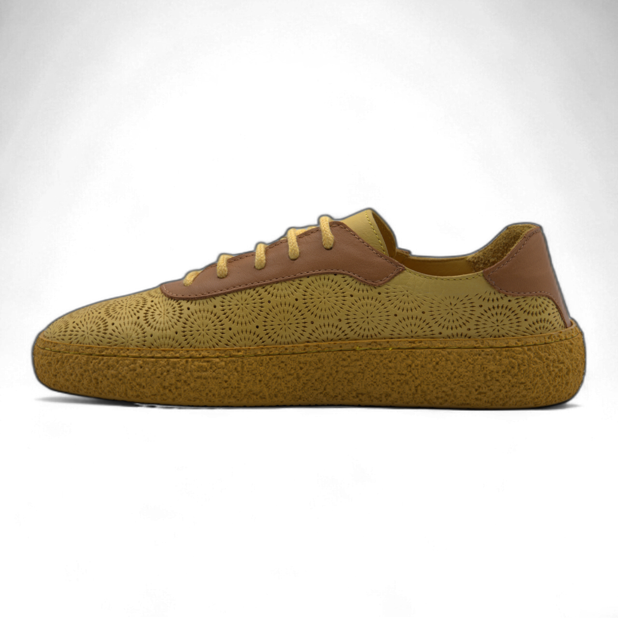 Women's Lace-Up Slip On Leather Sneakers