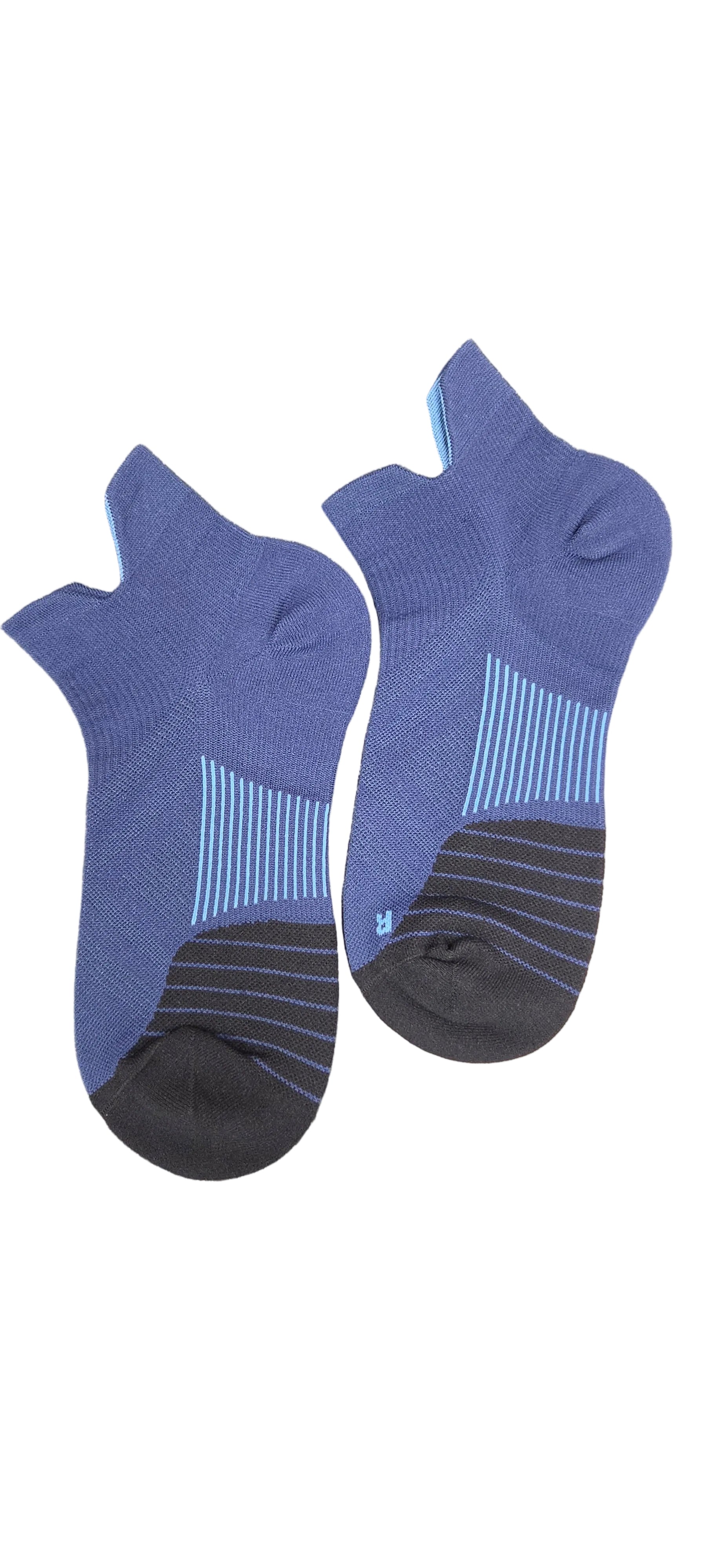 Unisex No-Show Ankle Compression Sports Socks 15–20 mmHg with Enhanced Arch Support & Heel Tab