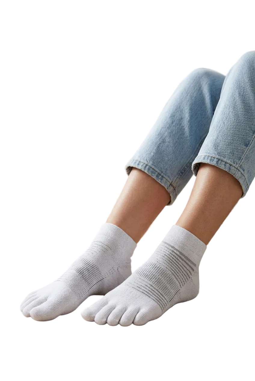 Performance Toe Socks for Men & Women with Enhanced Arch Support