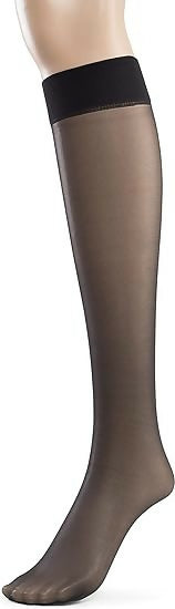 6 Pair Pack Women's Knee High Hosiery in Soft Black