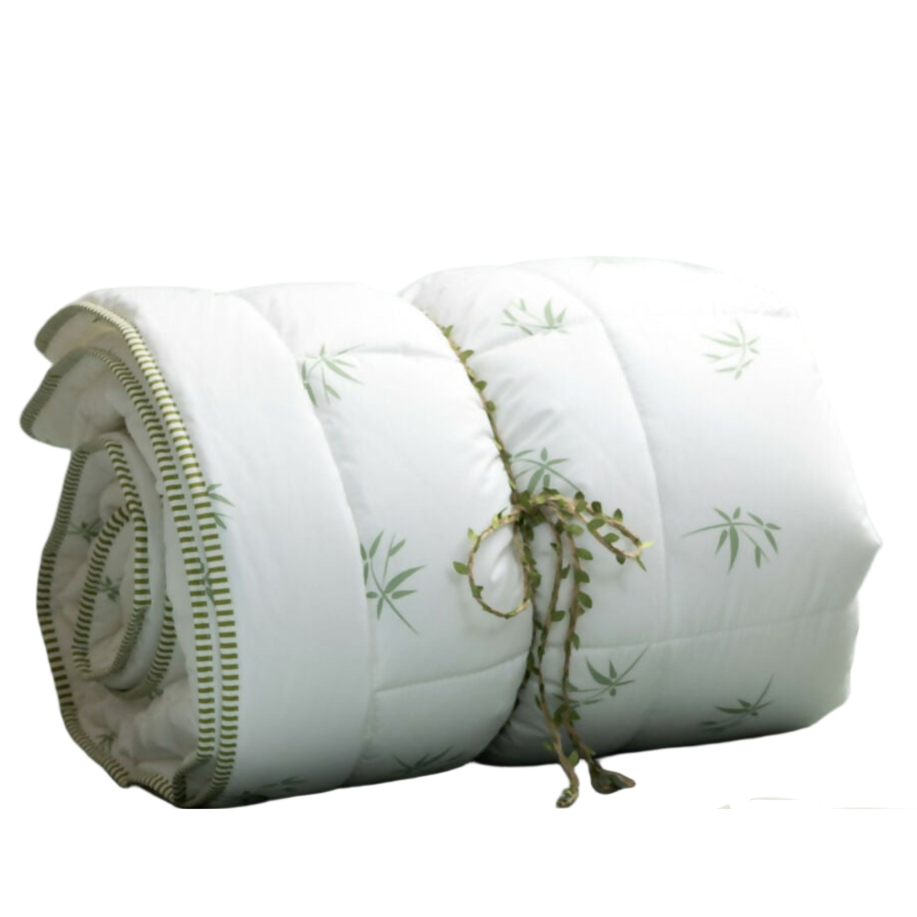 Duvetta Bamboo Comforter with Cotton Fabric Cover -All Season Useable- Machine Washable Duvet-Medium Weight Quilt (King U.S. Standard)