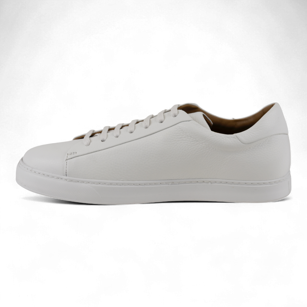 Men's All Leather Sneakers - Great for Fridays at the Office, Casual Days at Home in Black, White or Navy
