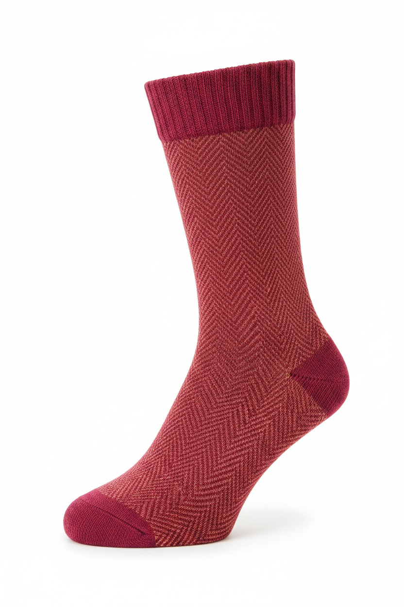 Men's Colorful Dress Socks - Combed Cotton, Seamless Toe Socks