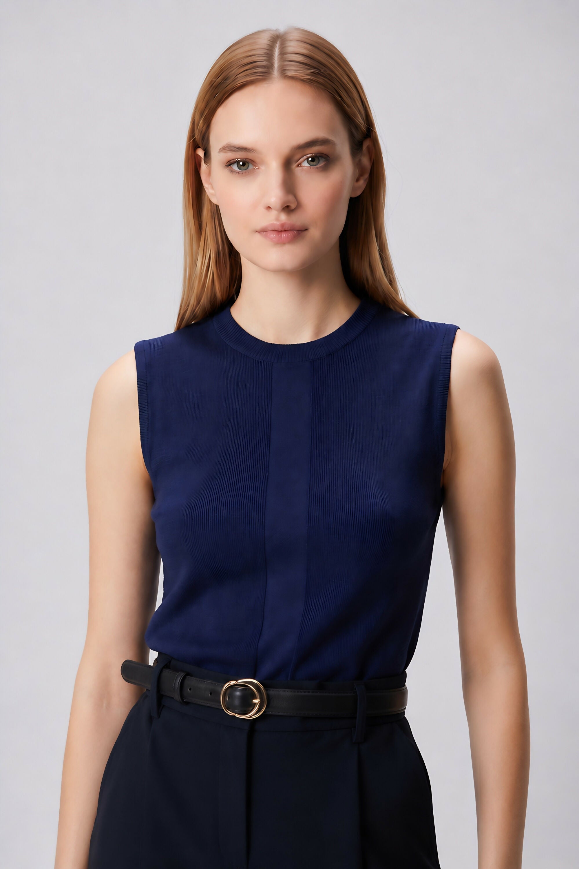 Women’s Ribbed Knit Sleeveless Top