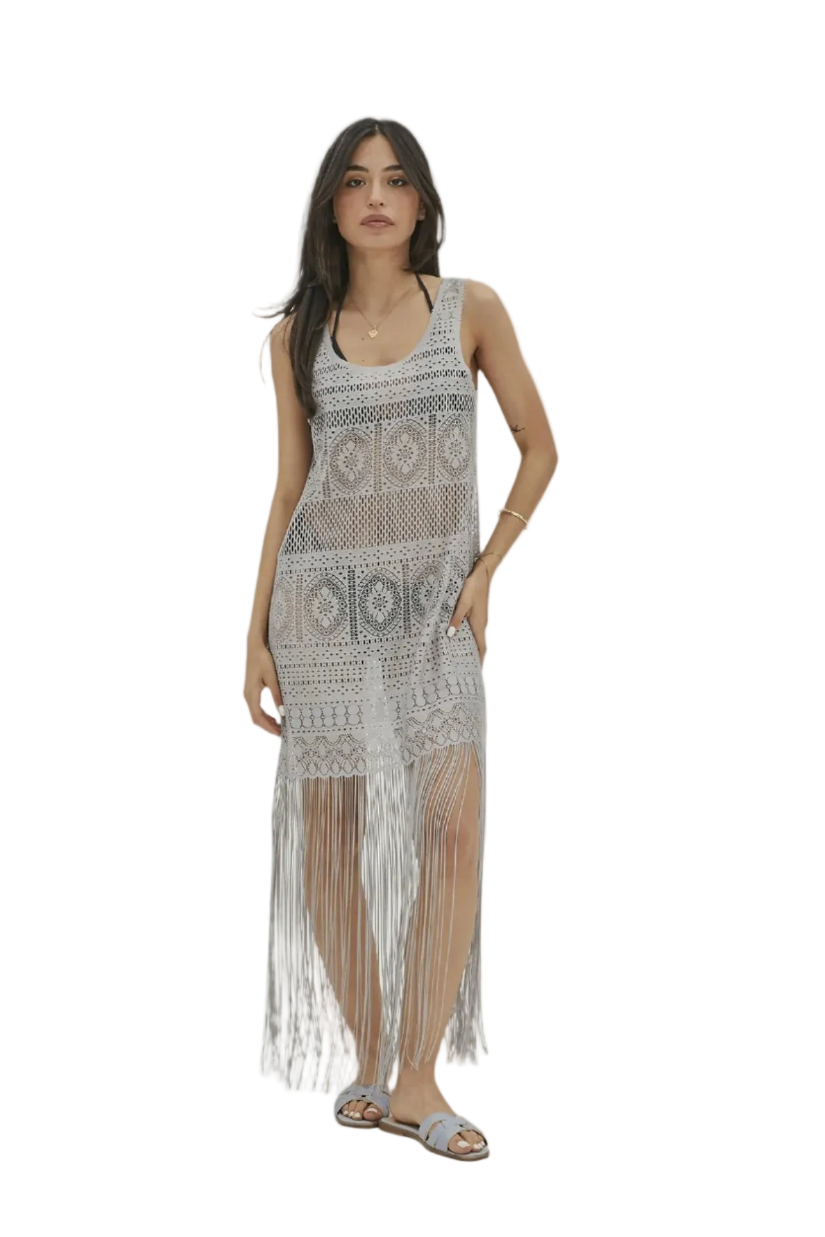 Beautiful Long Women's Beach Dress, Cover Up Dress for Lake, Pool, Beach, Cruise